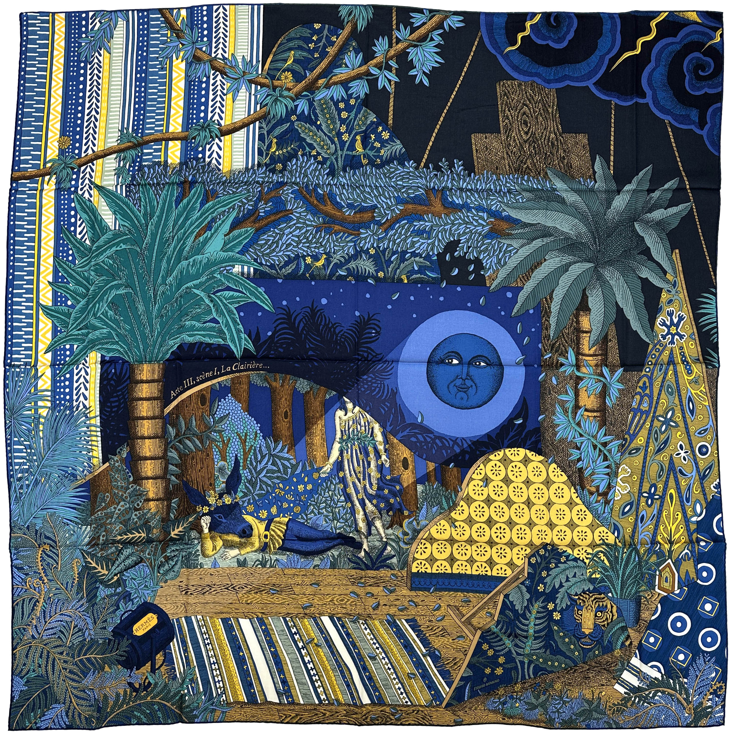 Hermès Acte III, Scene I, La Clairiere Cashmere Silk 140