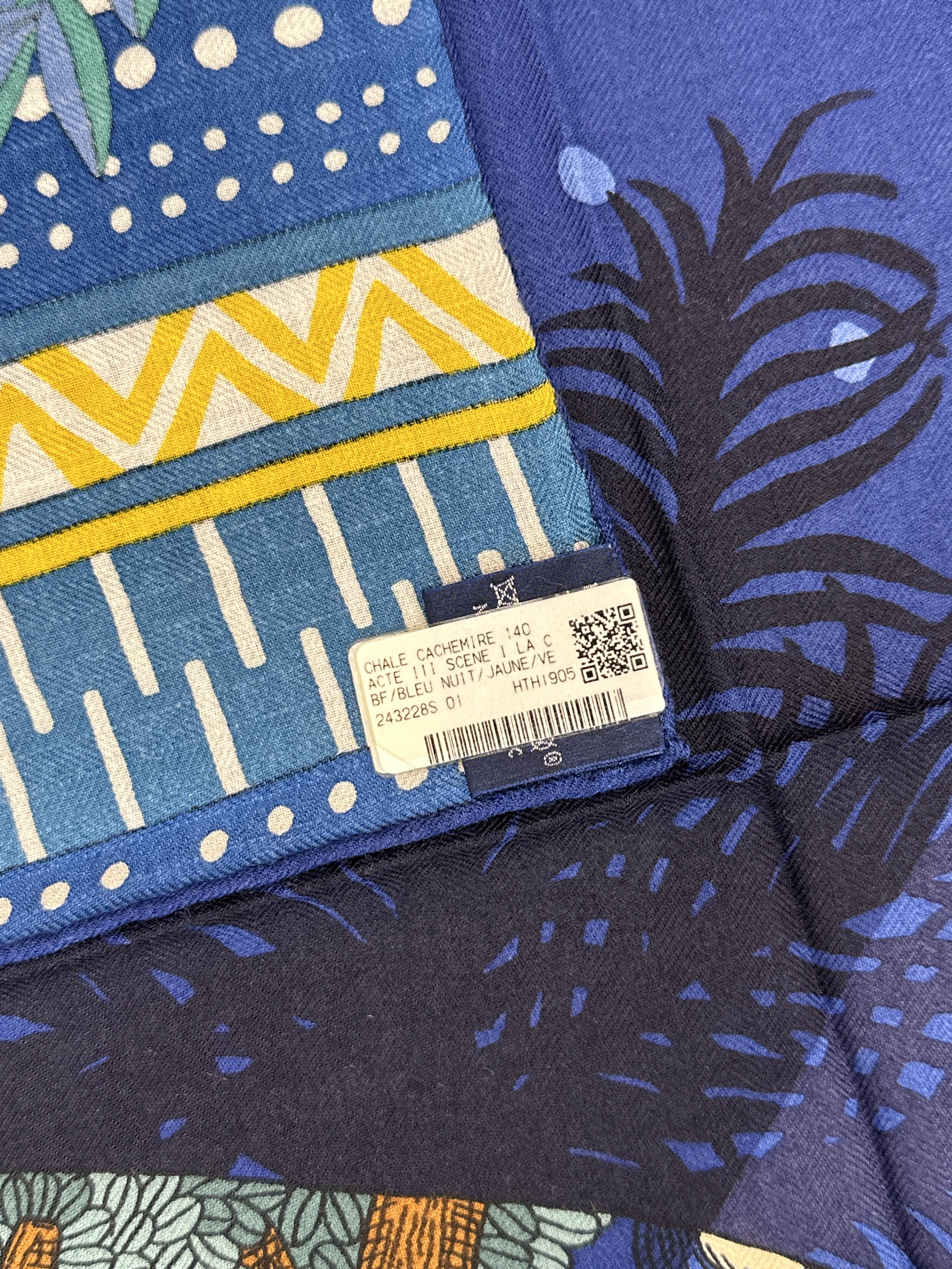 Hermès Acte III, Scene I, La Clairiere Cashmere Silk 140