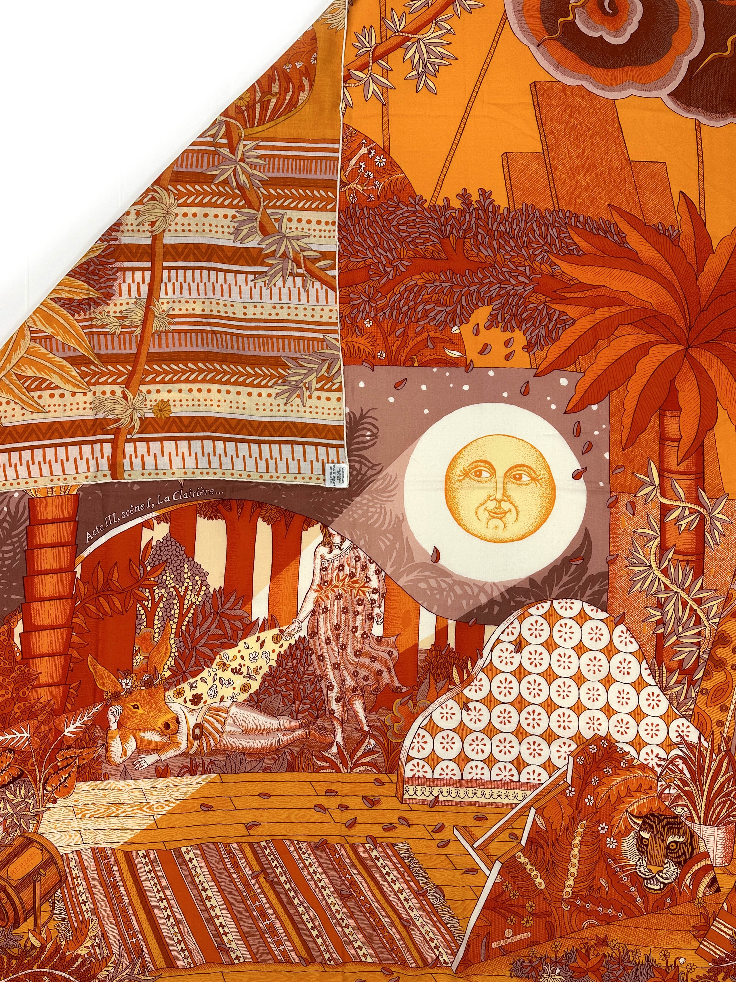 Hermès Act III, Scene I, La Clairiere Cashmere Silk 140