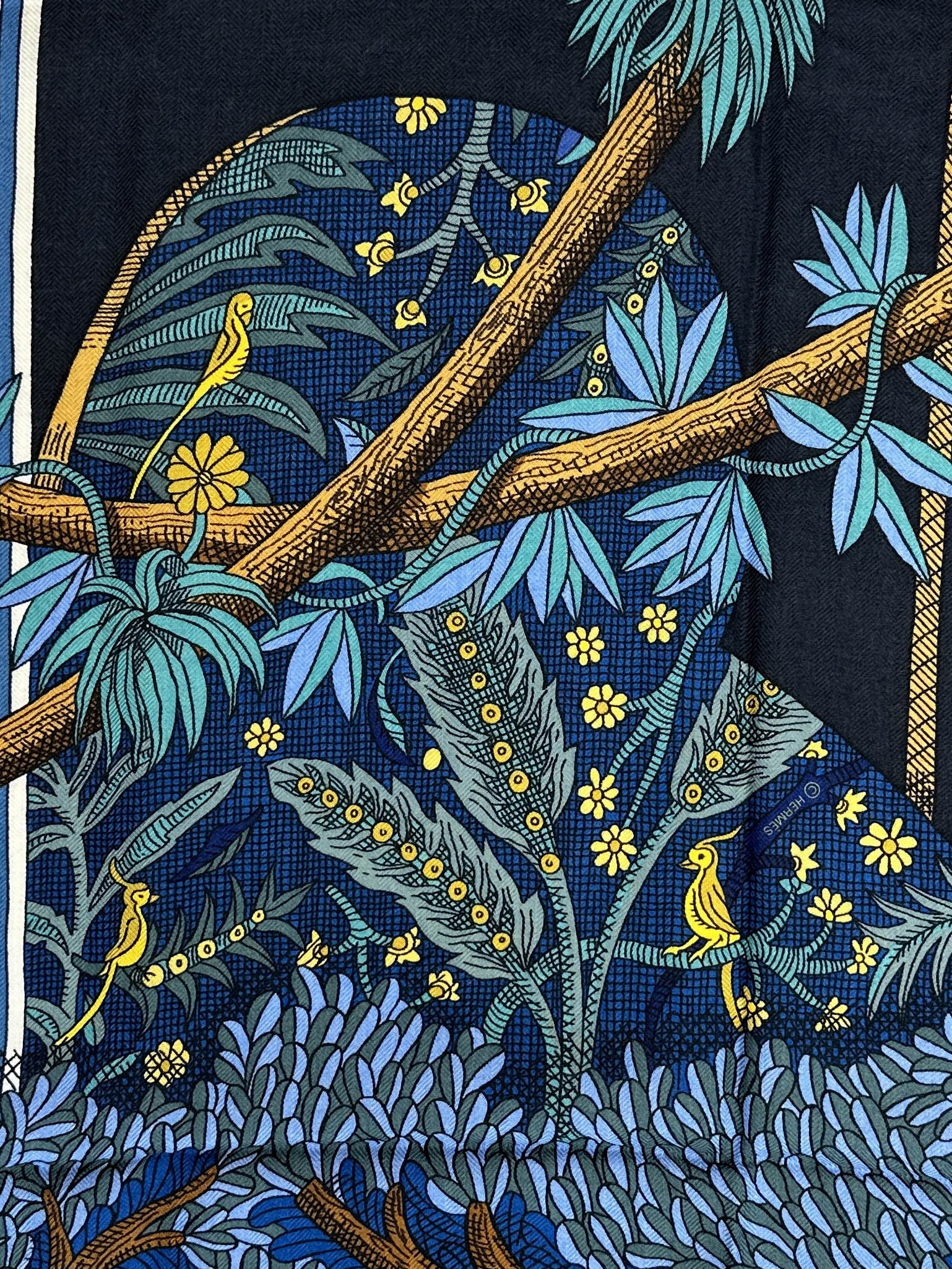 Hermès Acte III, Scene I, La Clairiere Cashmere Silk 140