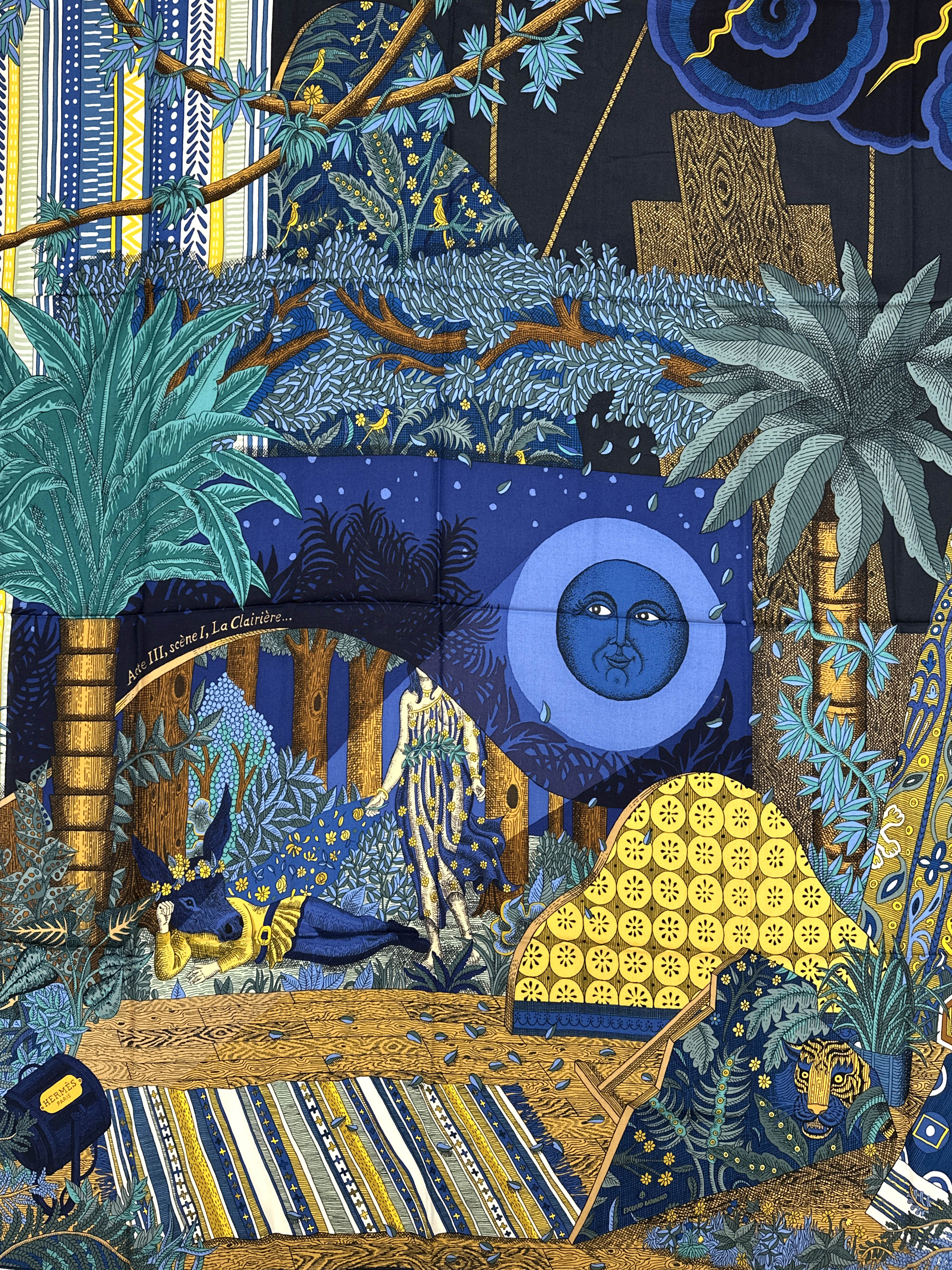 Hermès Acte III, Scene I, La Clairiere Cashmere Silk 140