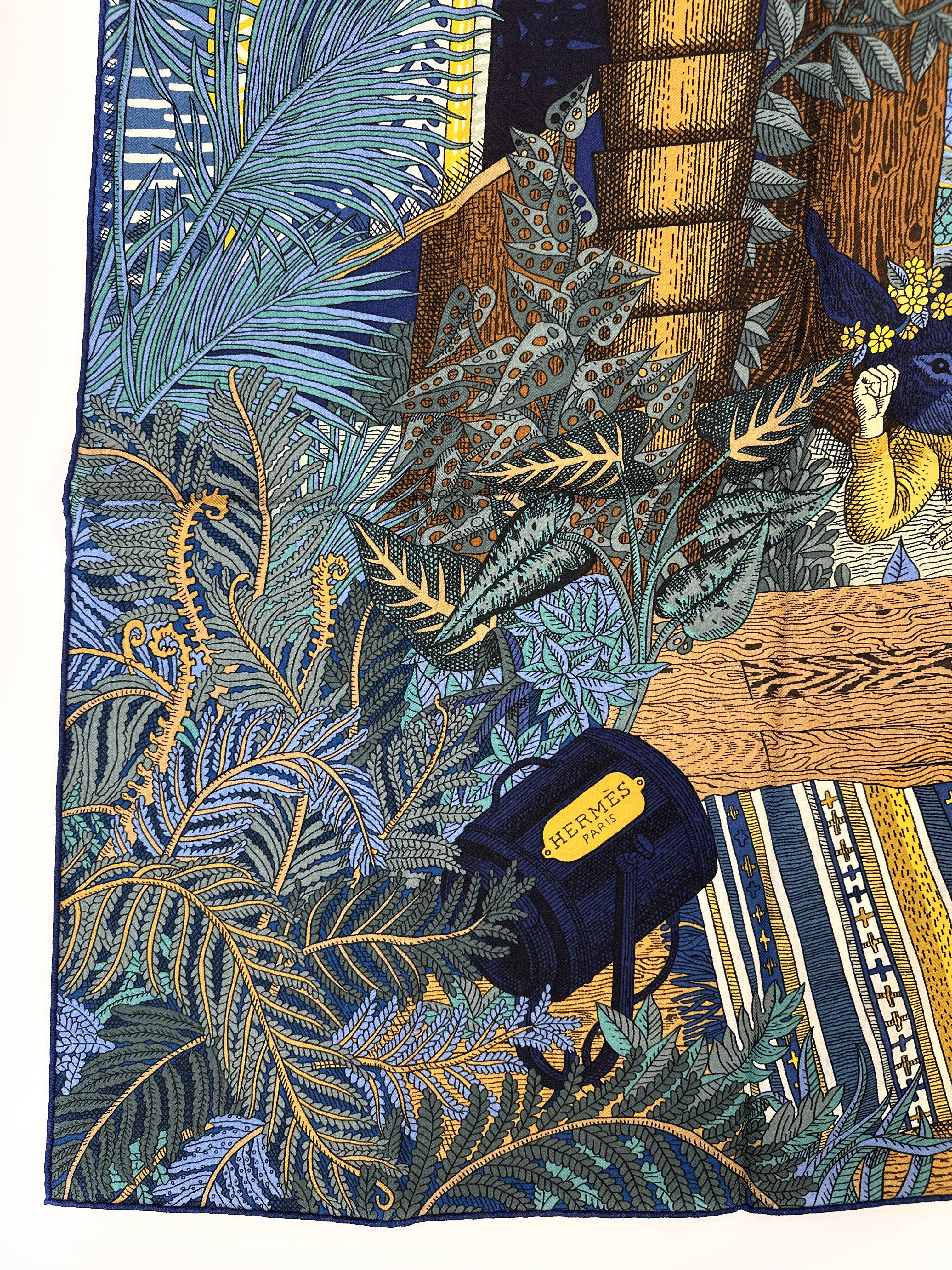 Hermès Acte III, Scene I, La Clairiere Cashmere Silk 140