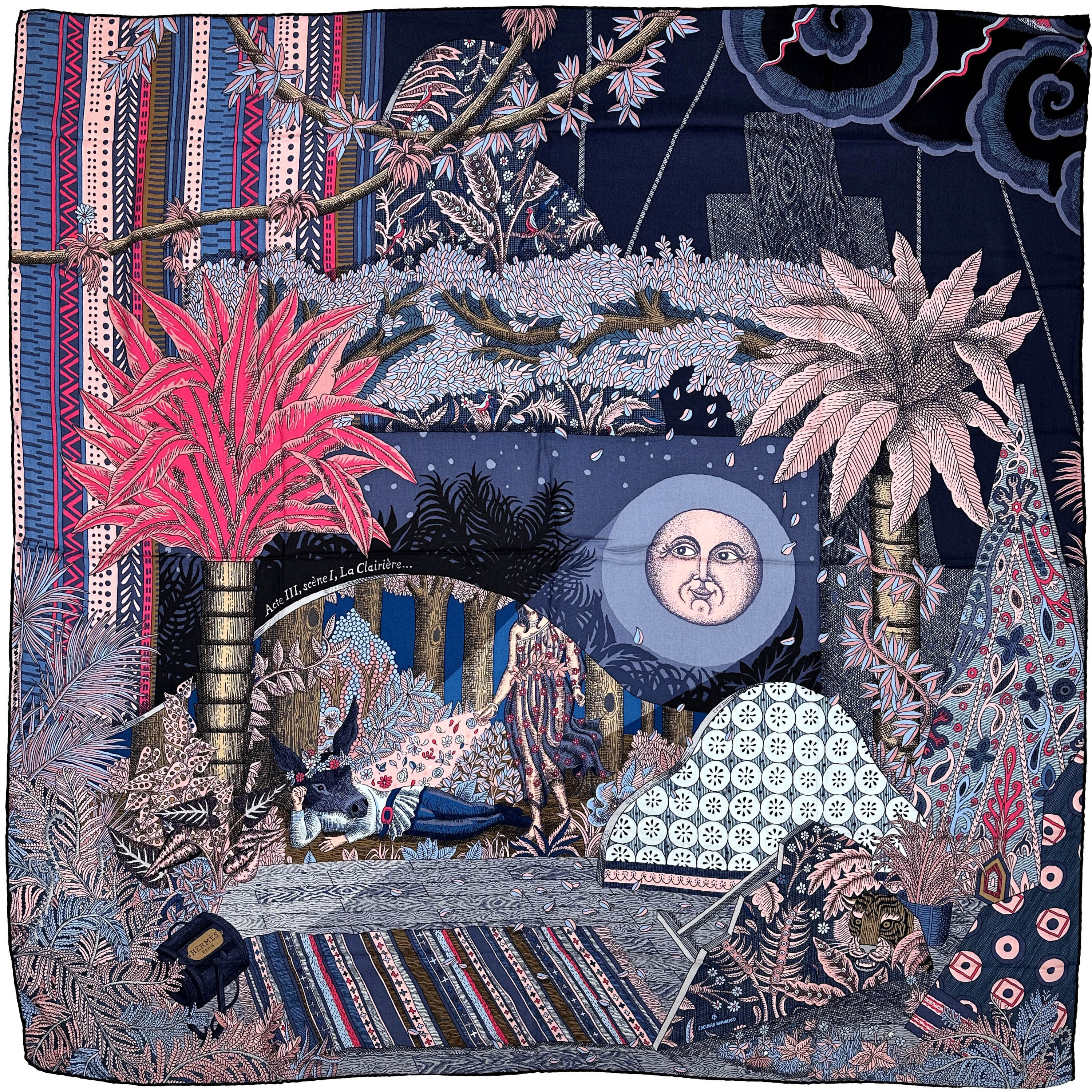 Hermès Act III, Scene I, La Clairiere Cashmere Silk 140