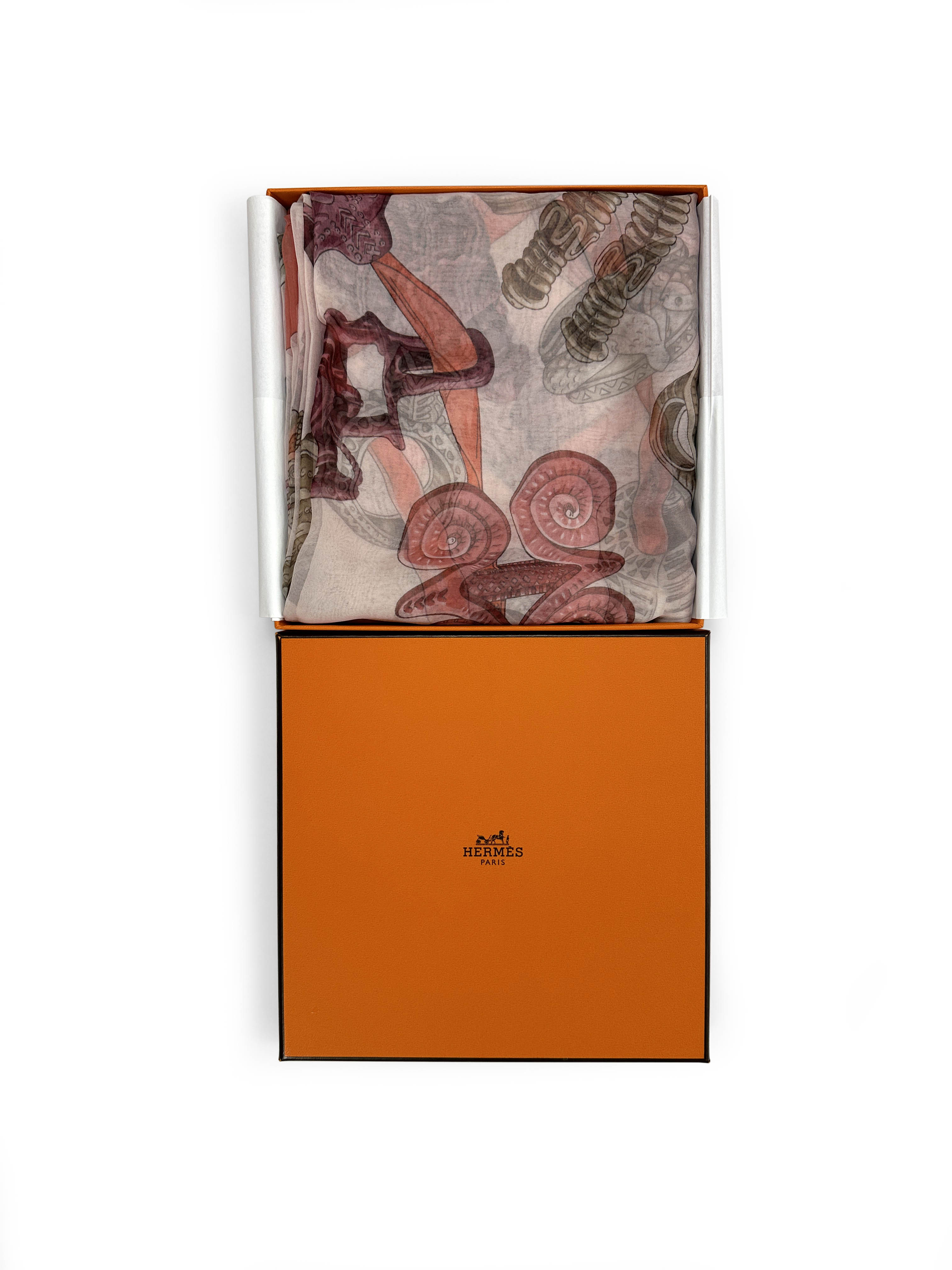 Hermès Alliances du Monde Mousseline 140