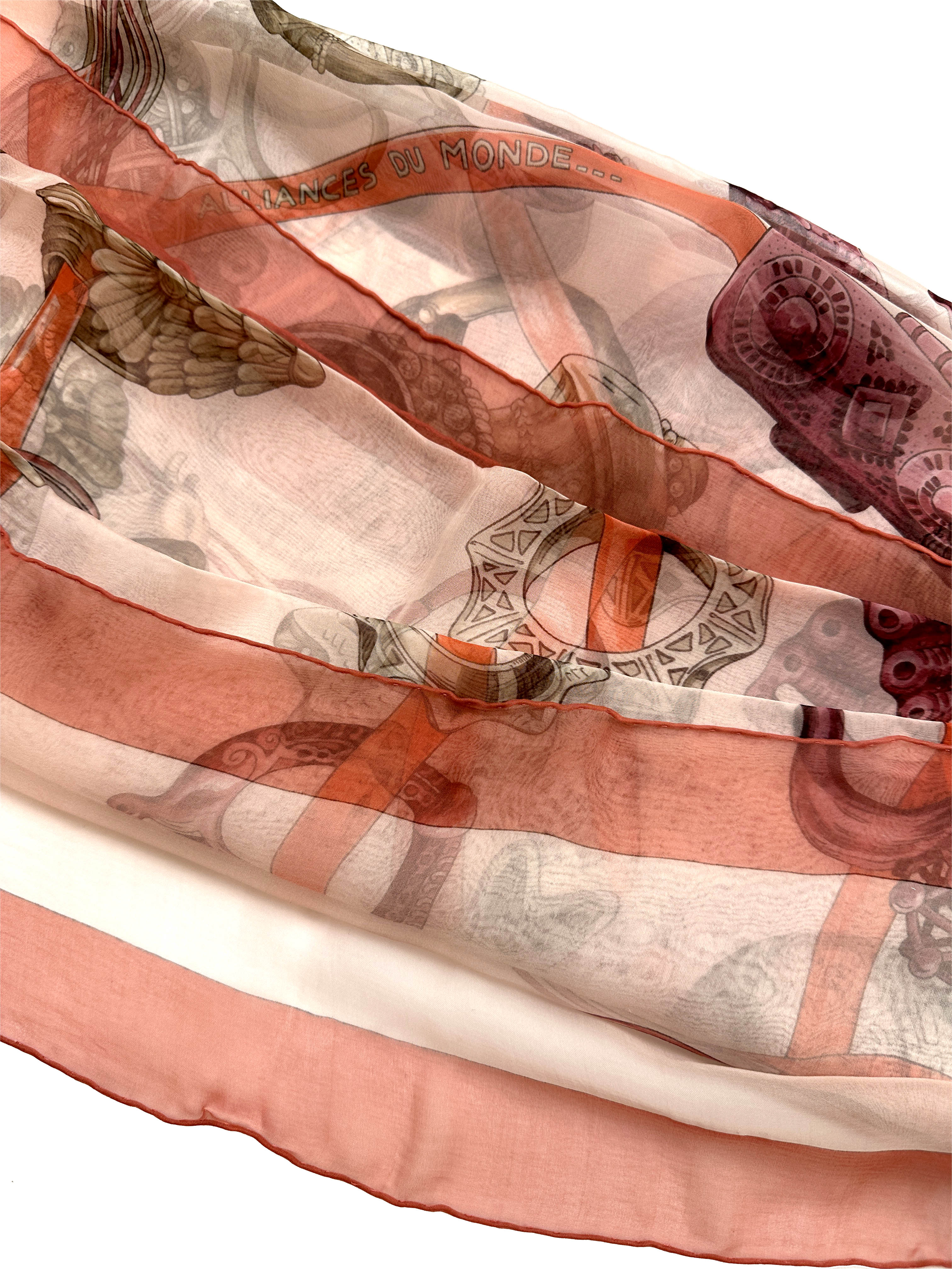 Hermès Alliances du Monde Mousseline 140