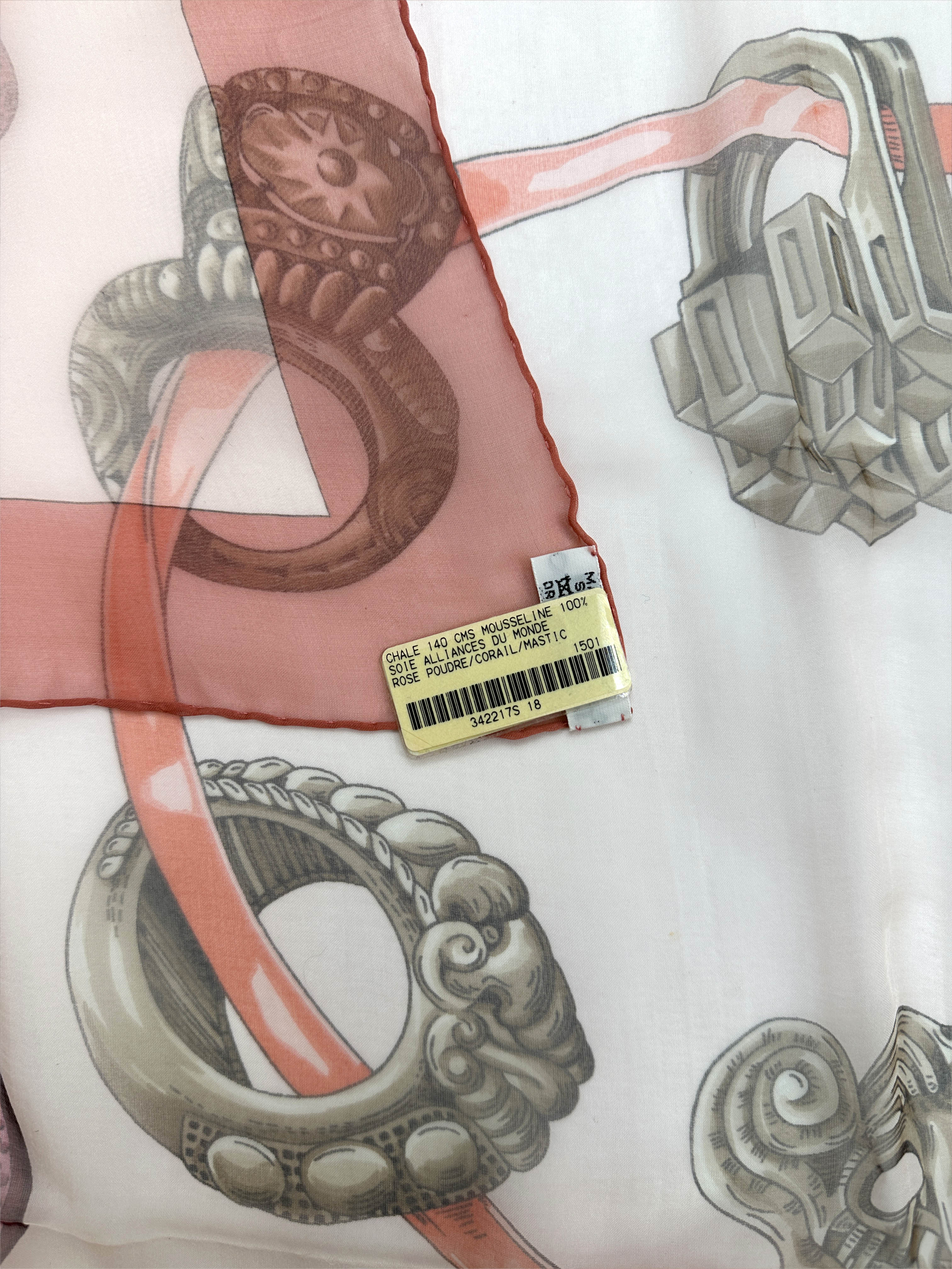 Hermès Alliances du Monde Mousseline 140