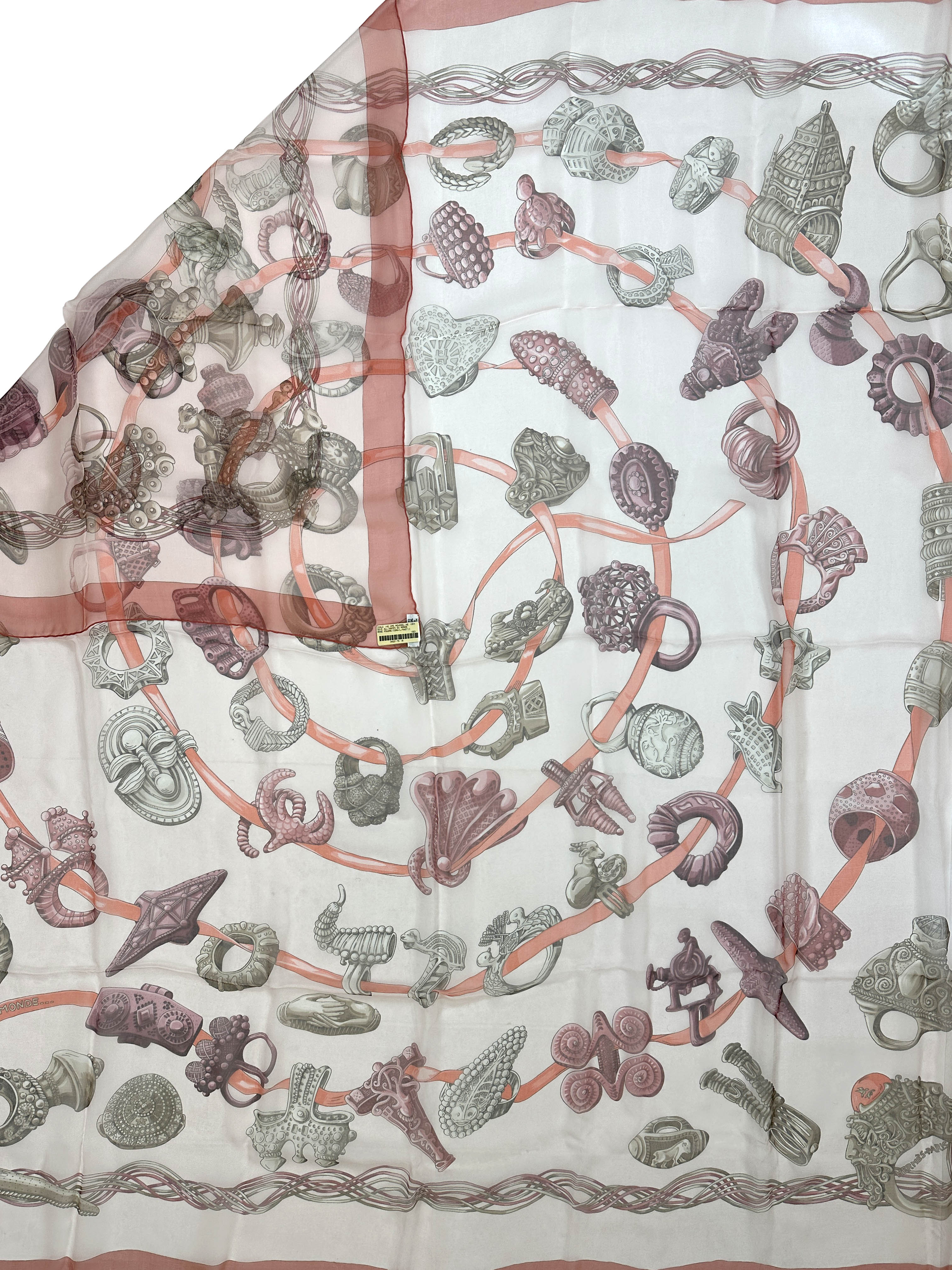 Hermès Alliances du Monde Mousseline 140