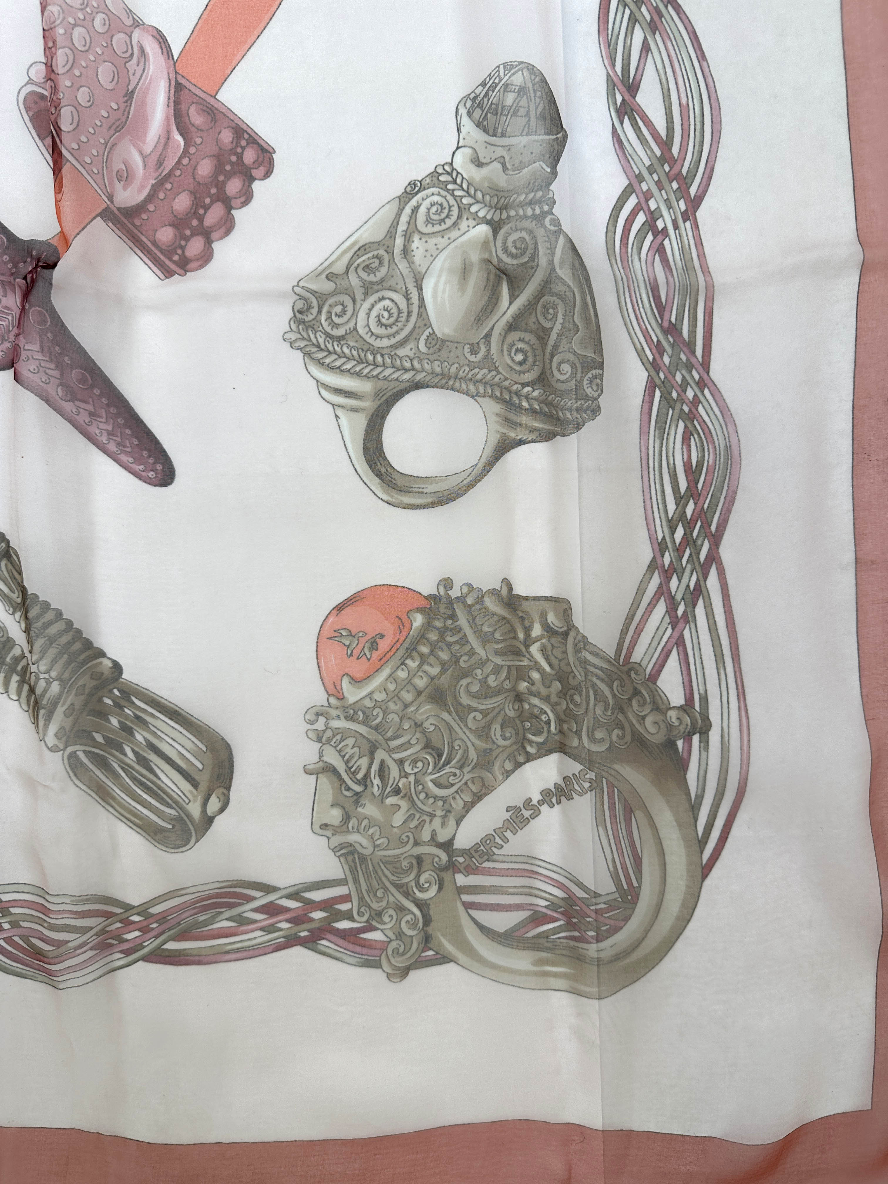 Hermès Alliances du Monde Mousseline 140