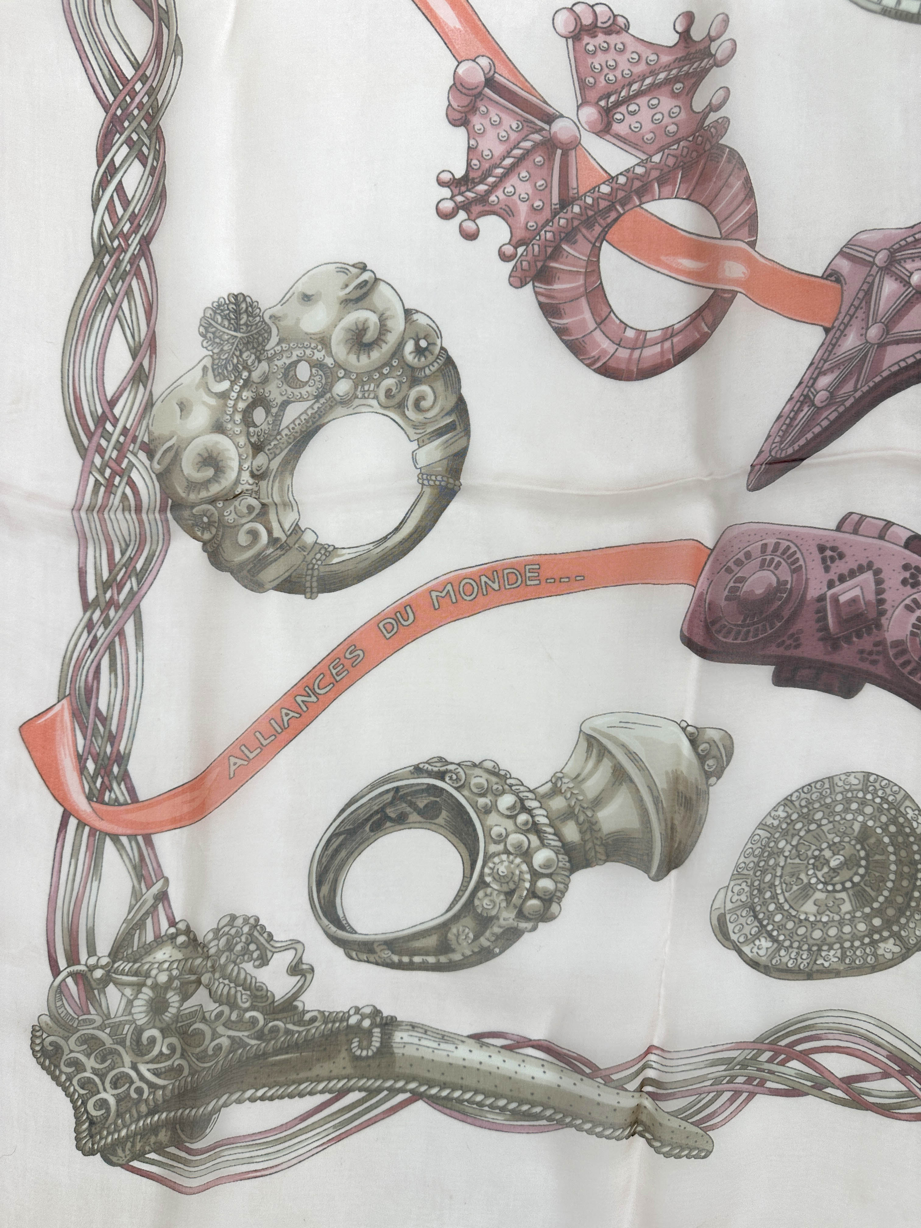 Hermès Alliances du Monde Mousseline 140