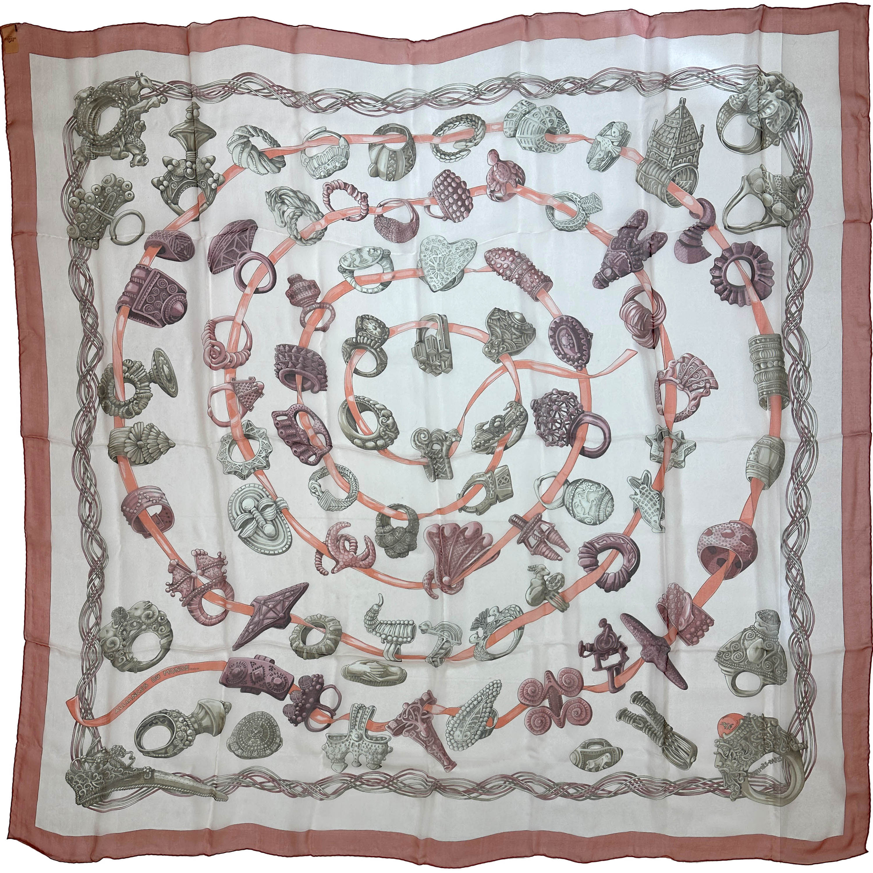 Hermès Alliances du Monde Mousseline 140