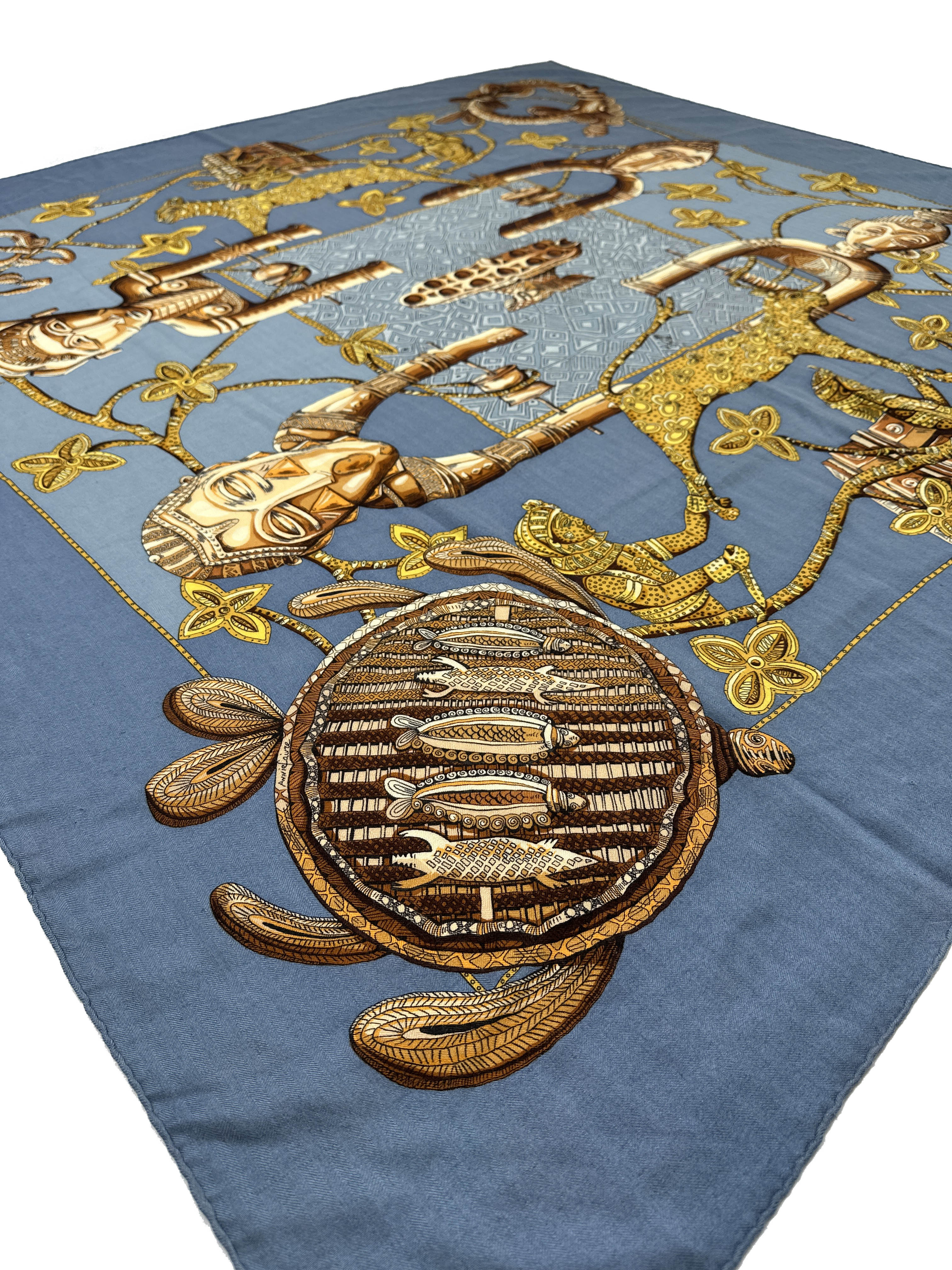 Hermès Ashanti Silk Cashmere 140