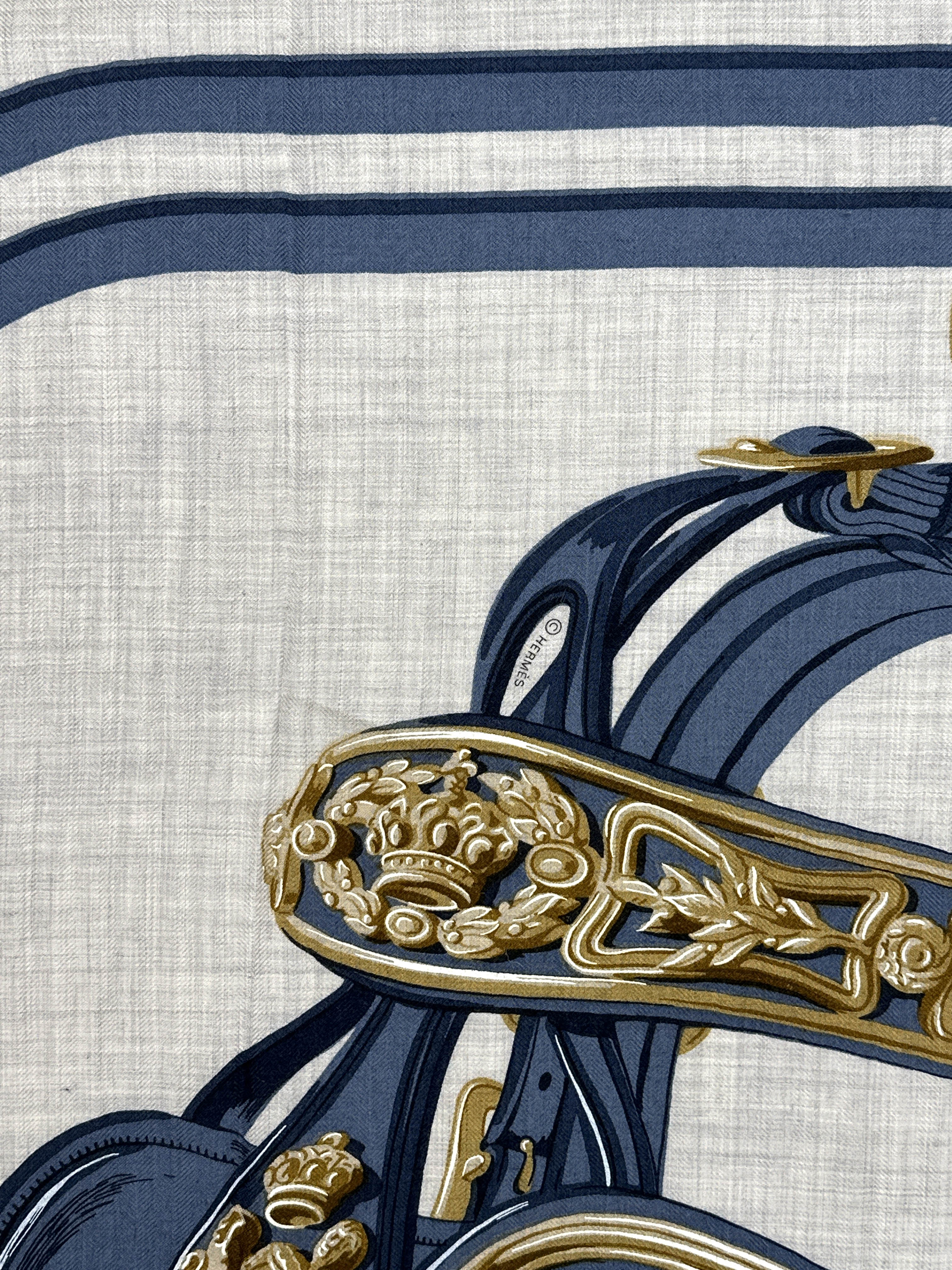 Hermès Brides de Gala Applique Cashmere Silk 140
