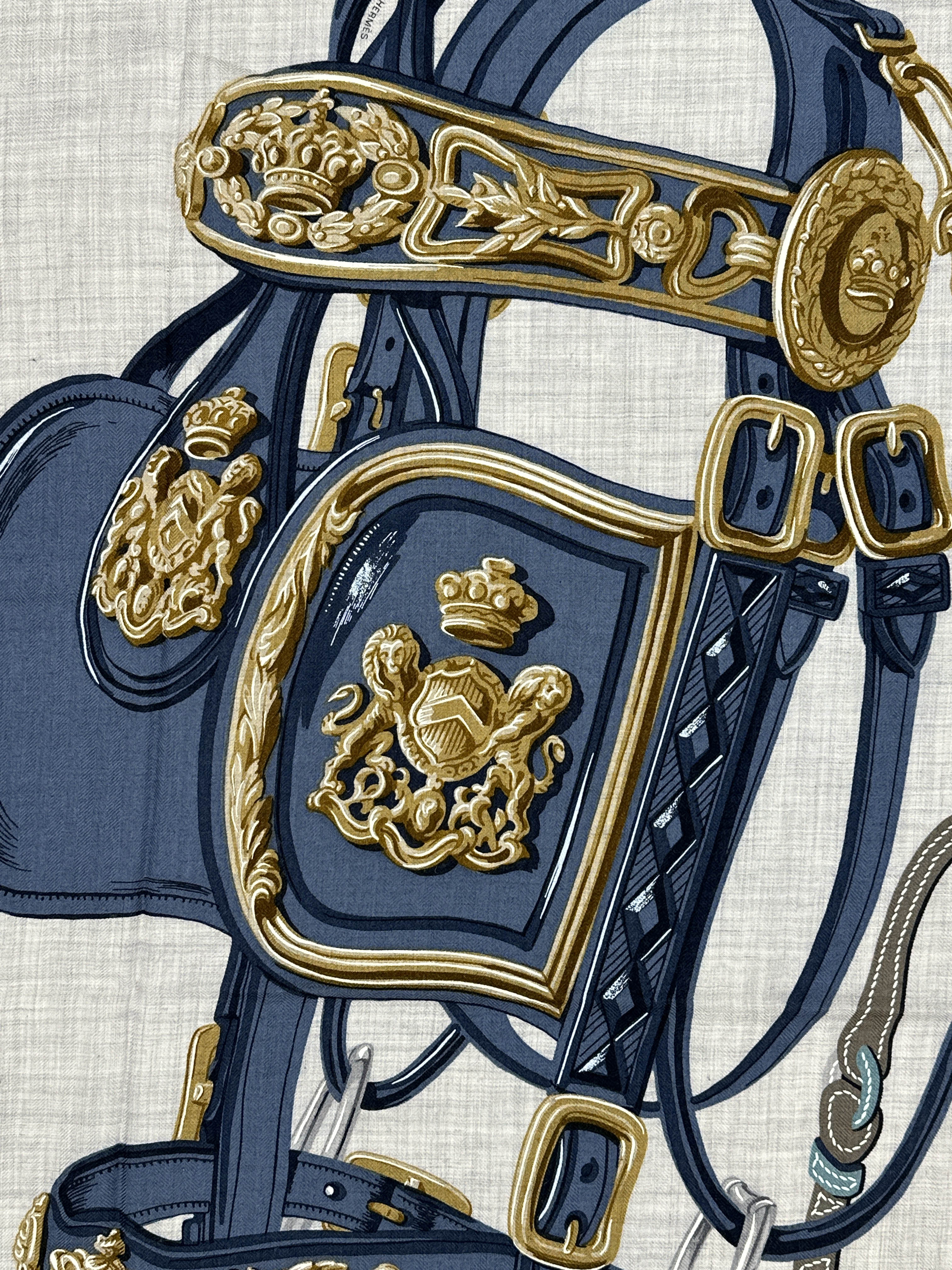 Hermès Brides de Gala Applique Cashmere Silk 140