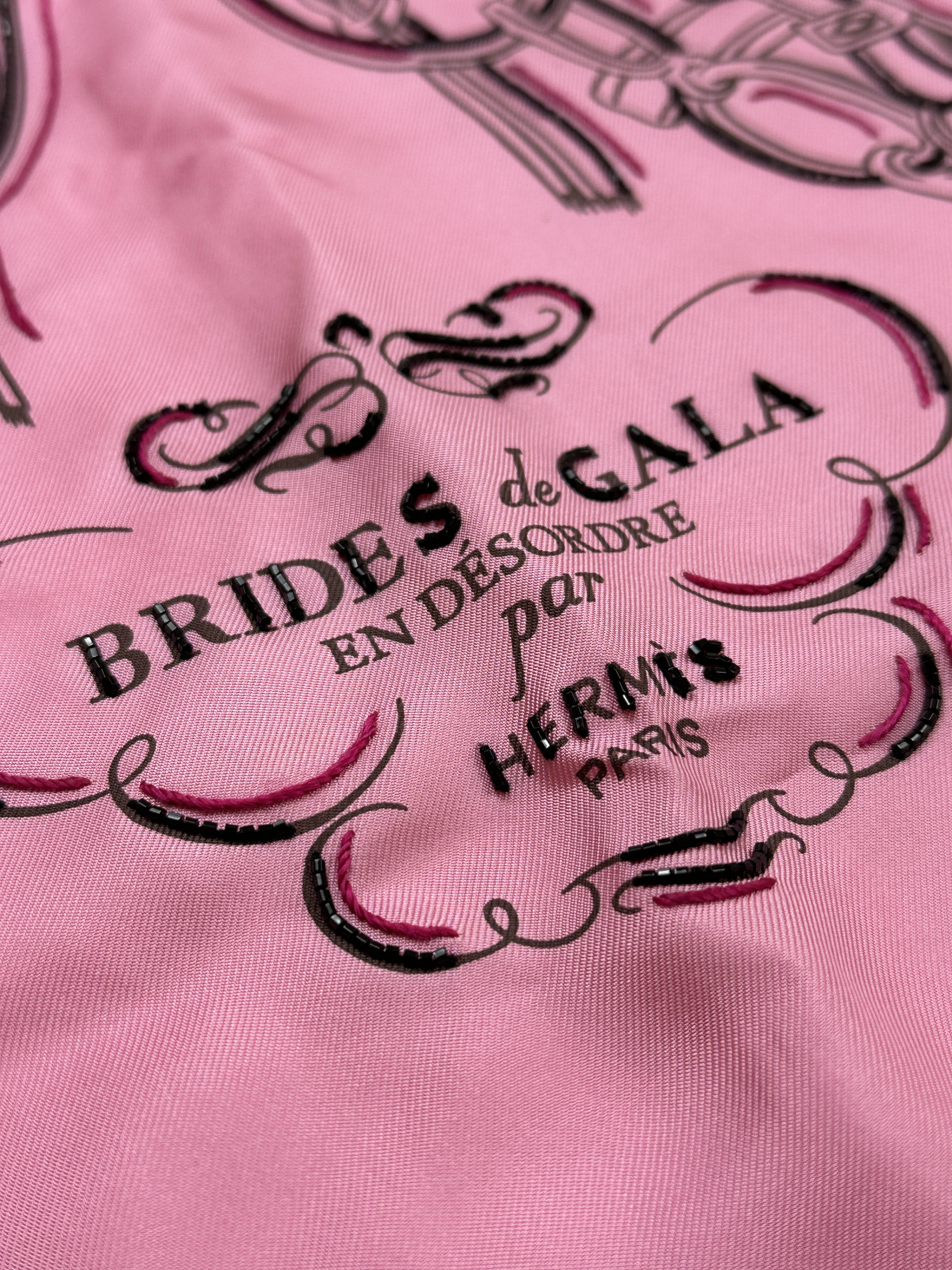 Hermès Brides de Gala en Desordre Exceptional Beaded 70