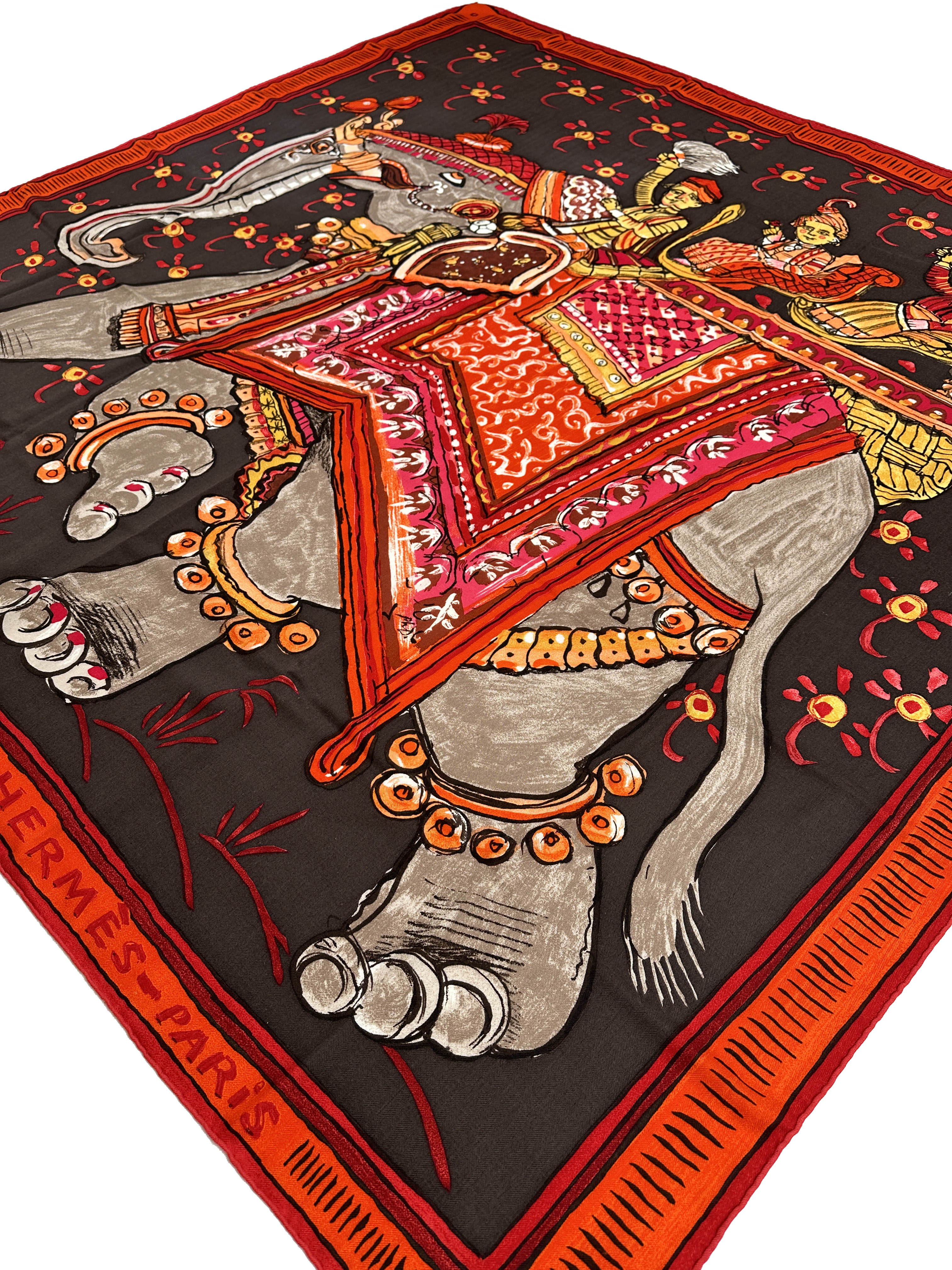 Hermès Beloved India Cashmere Silk 140