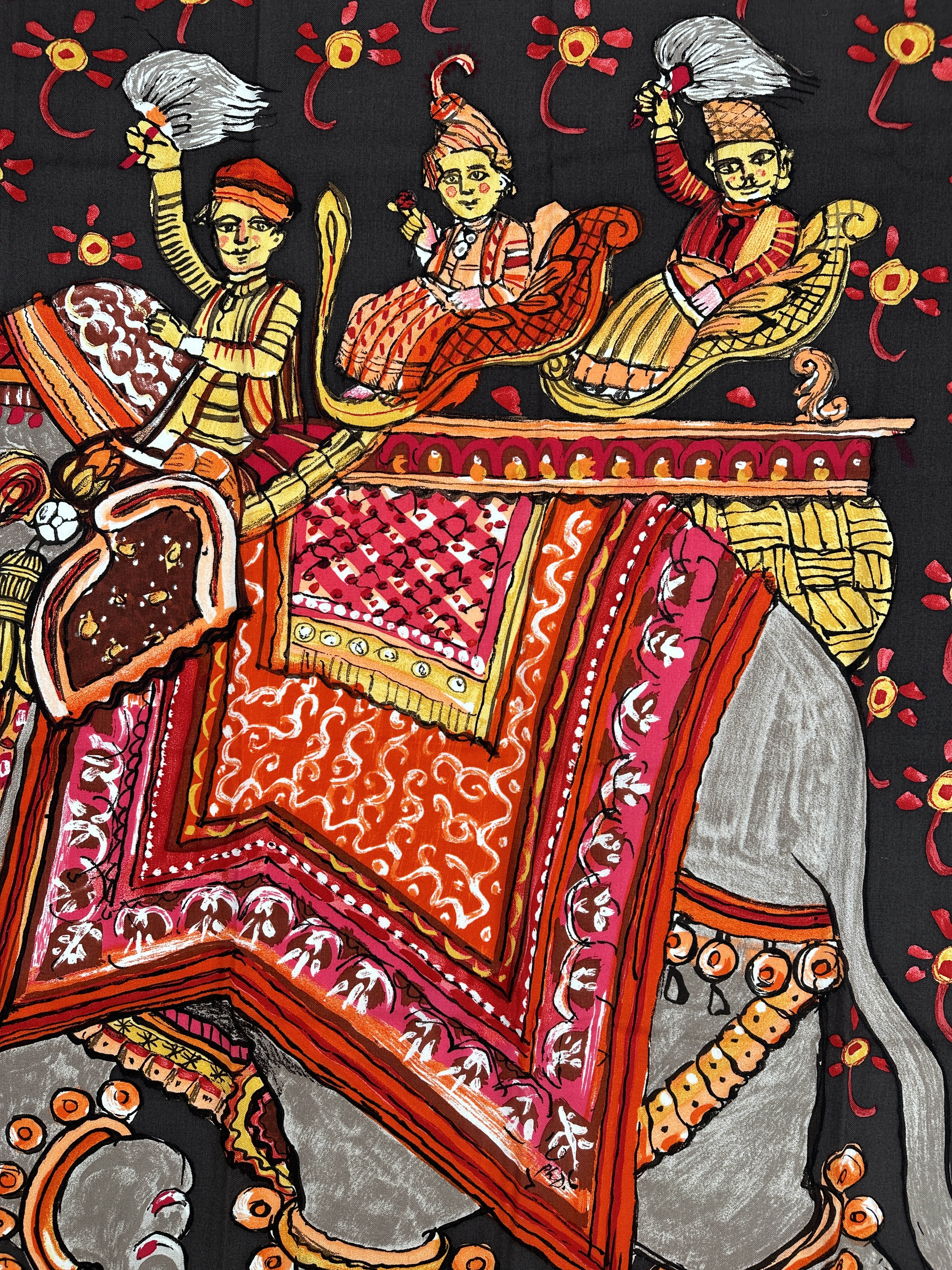 Hermès Beloved India Cashmere Silk 140