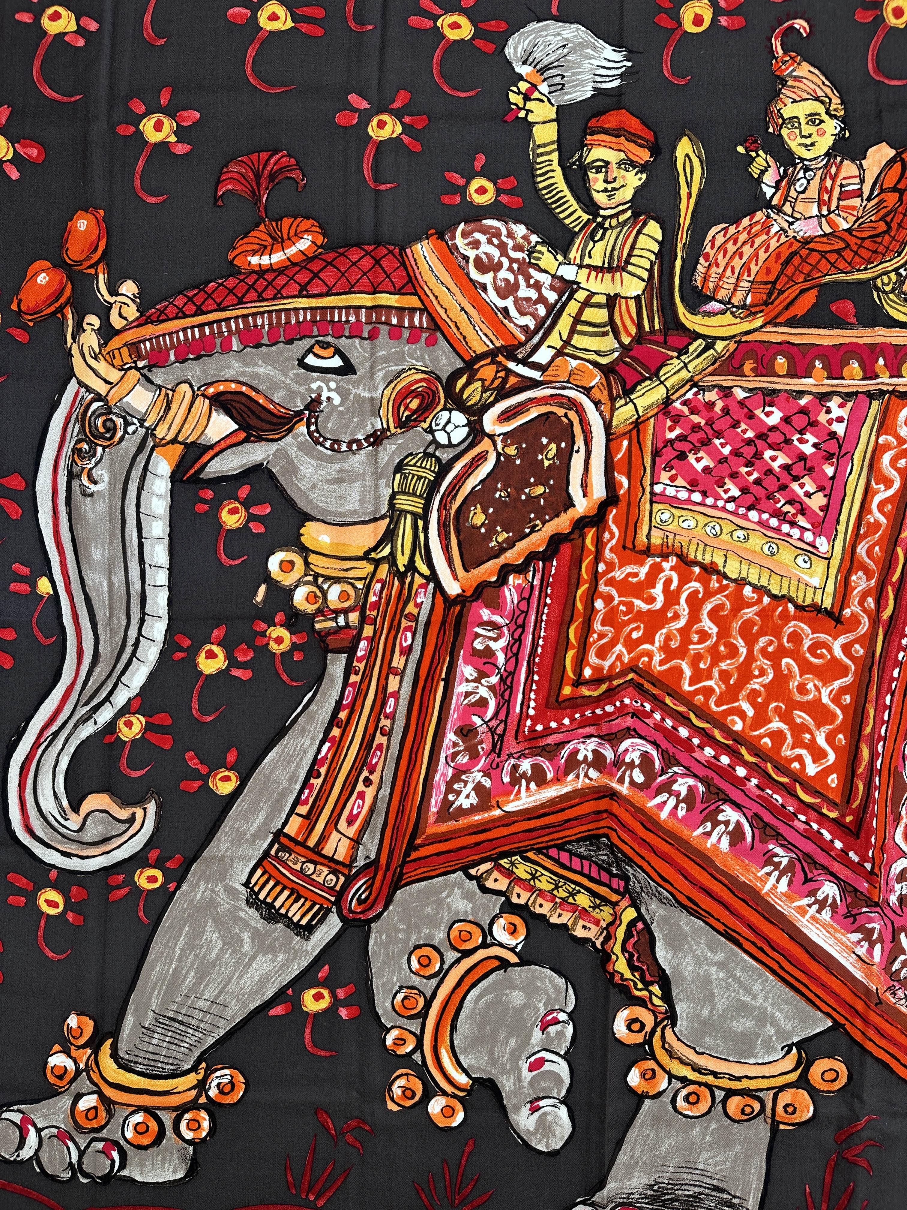 Hermès Beloved India Cashmere Silk 140