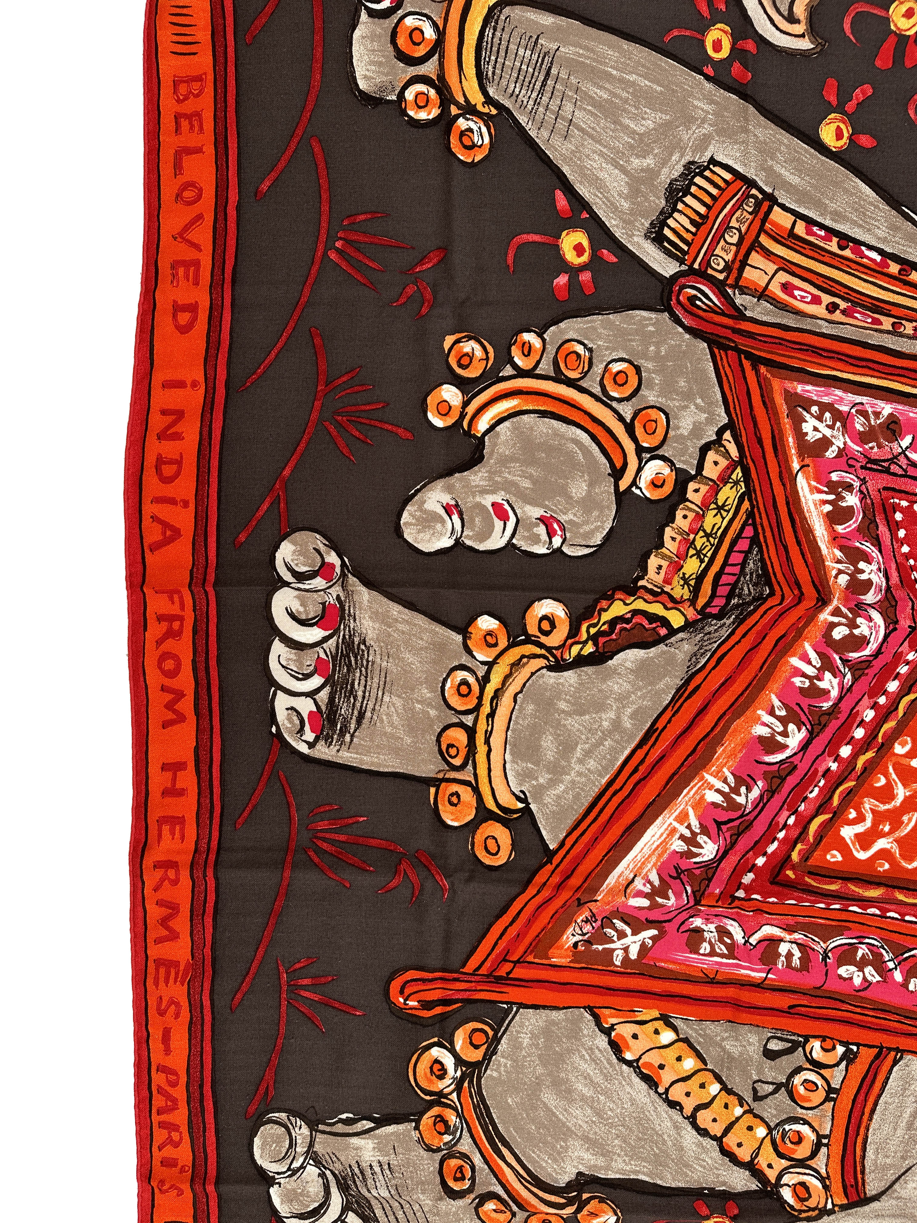 Hermès Beloved India Cashmere Silk 140
