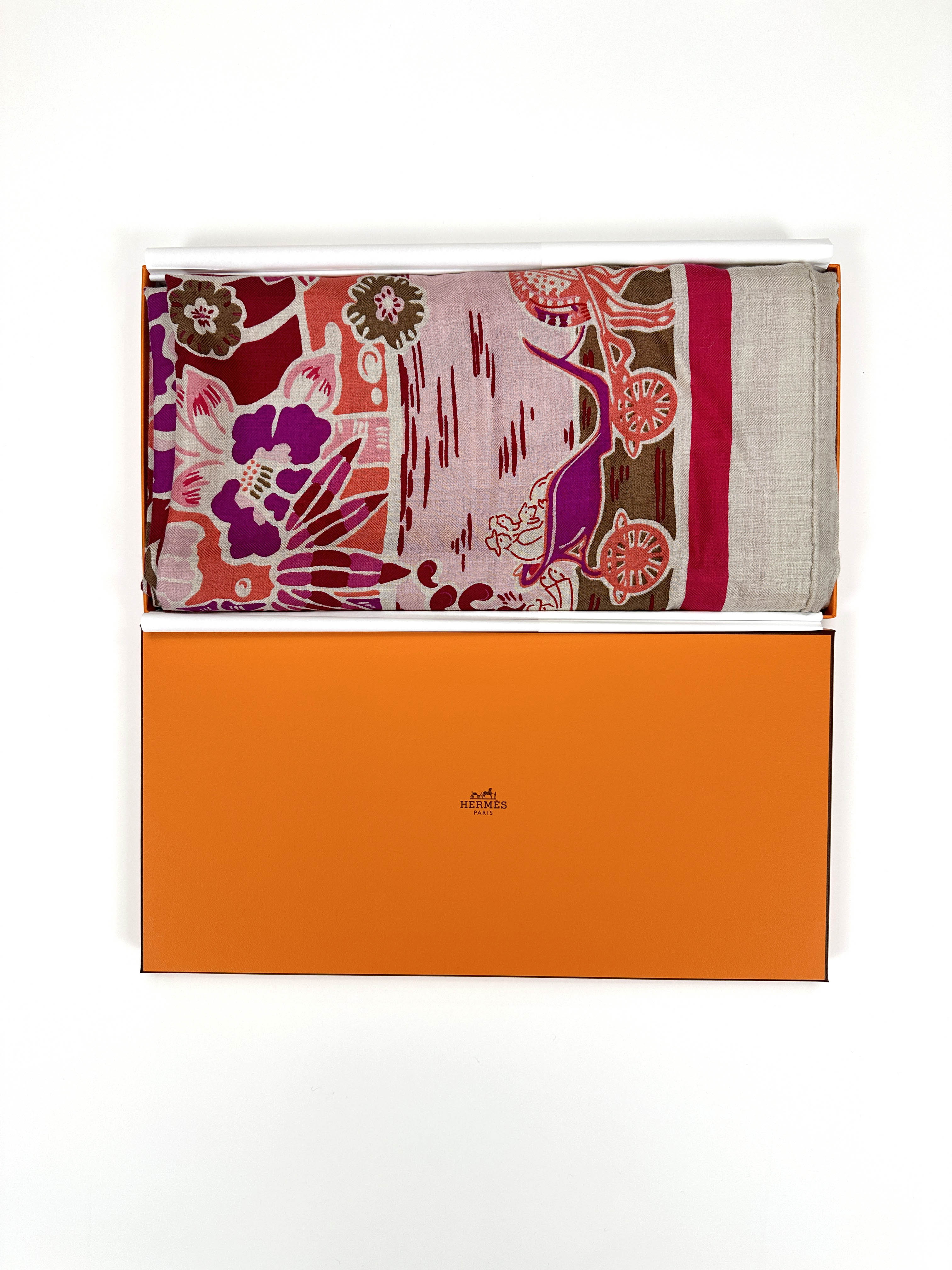 Hermès Bingata Cashmere Silk 140