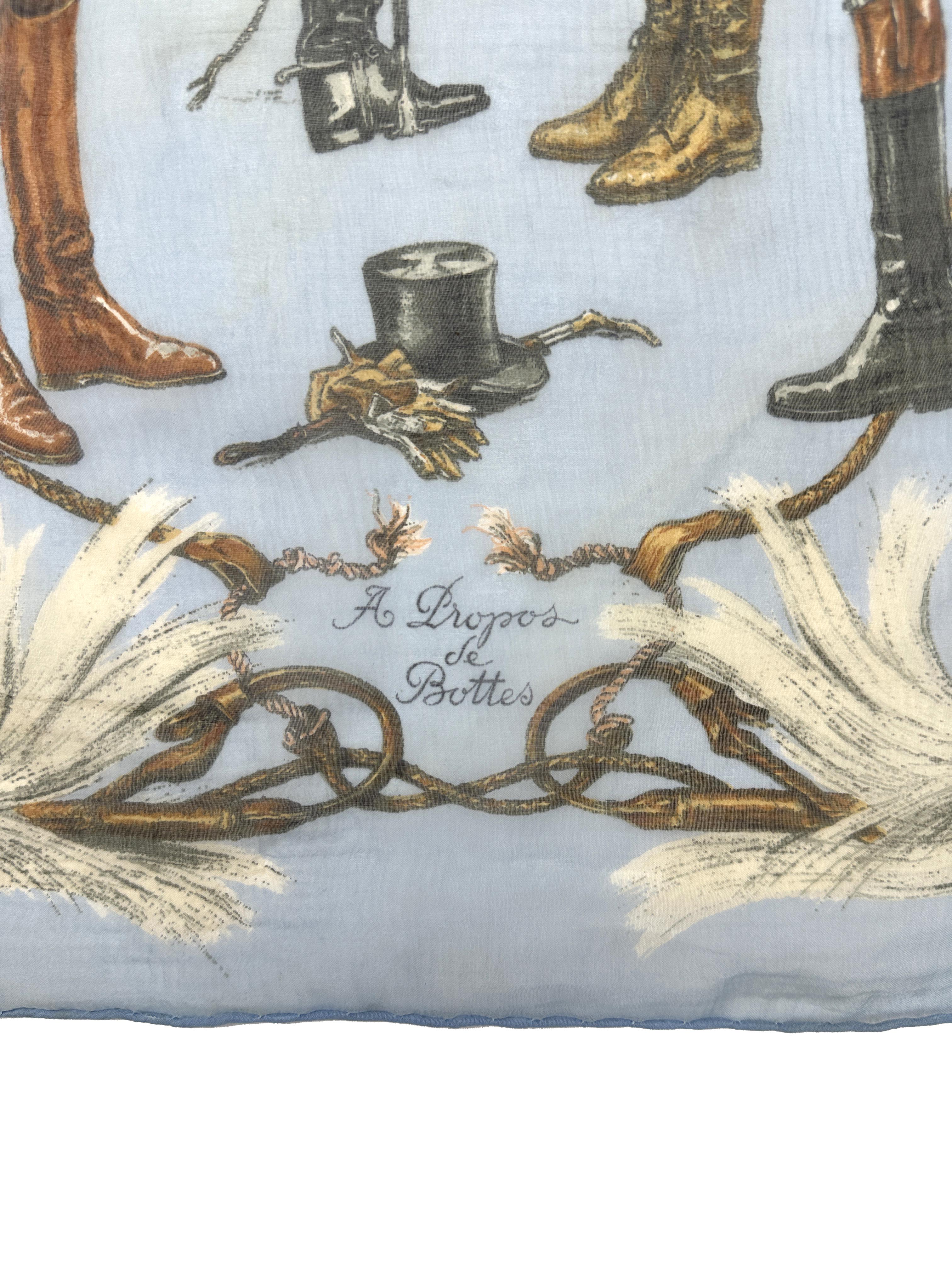 Hermès A Propos de Bottes Mousseline 45