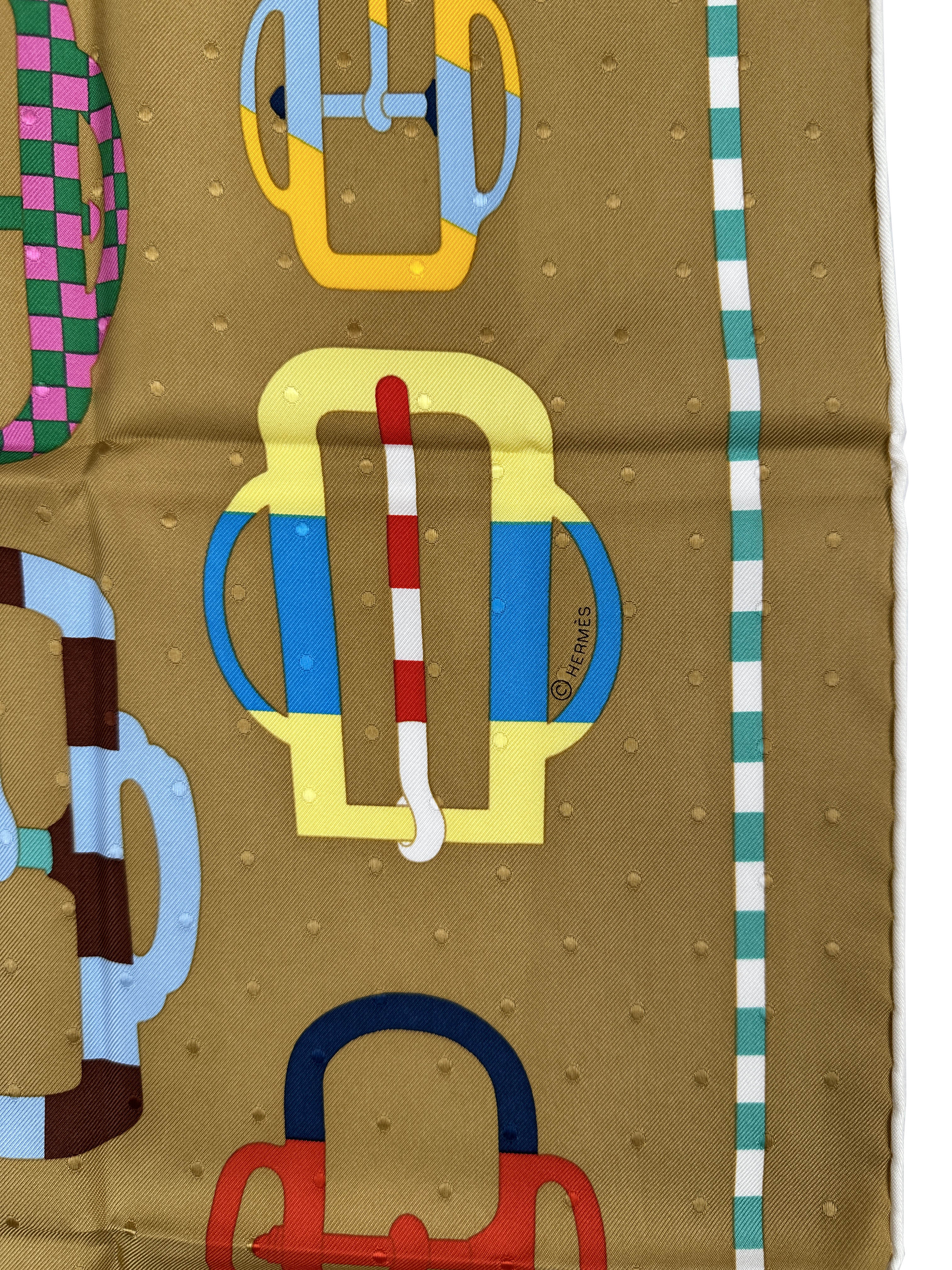 Hermès Bouclerie Moderne Plumetis Jacquard 70