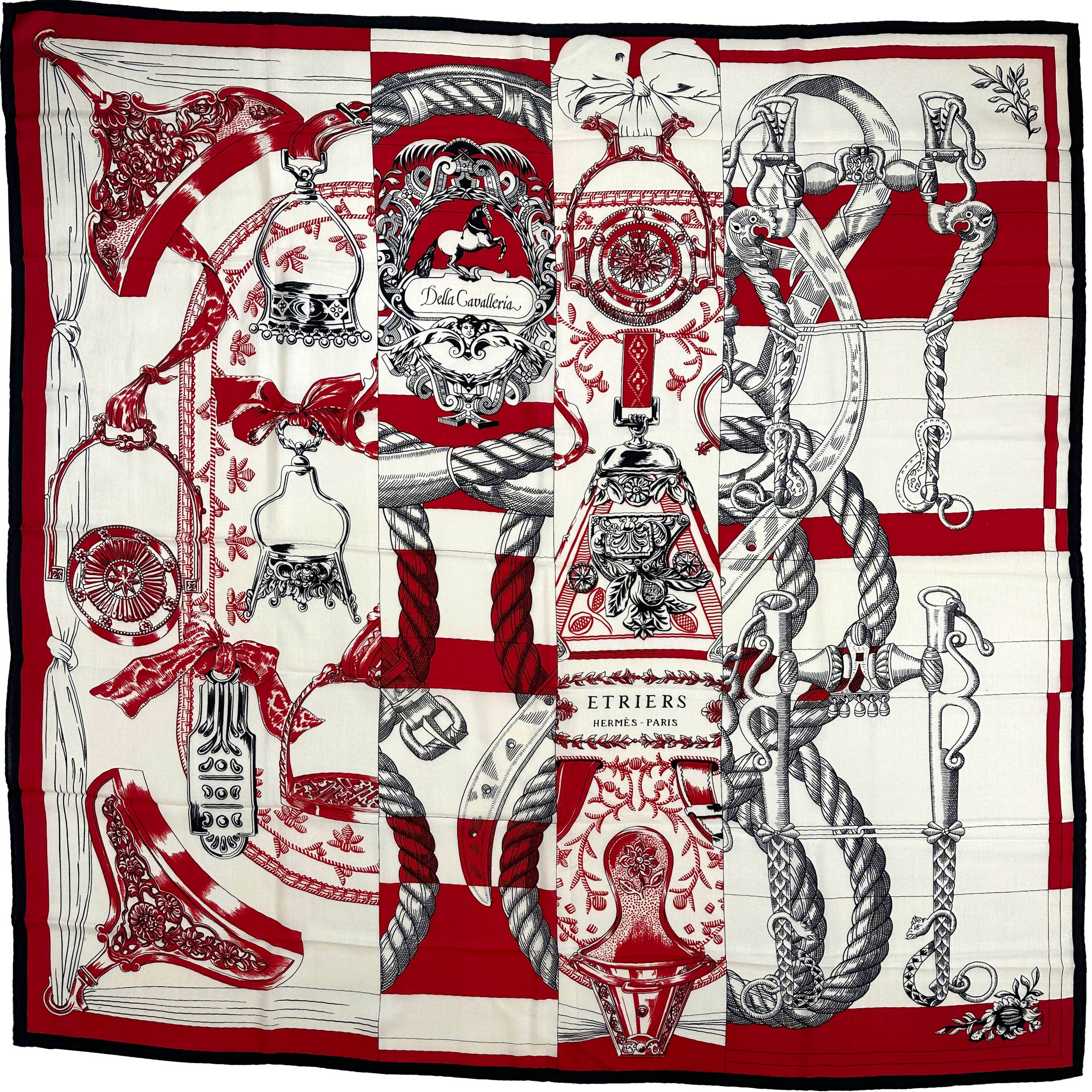 Hermès Cavalleria D'Etriers Cashmere Silk 140