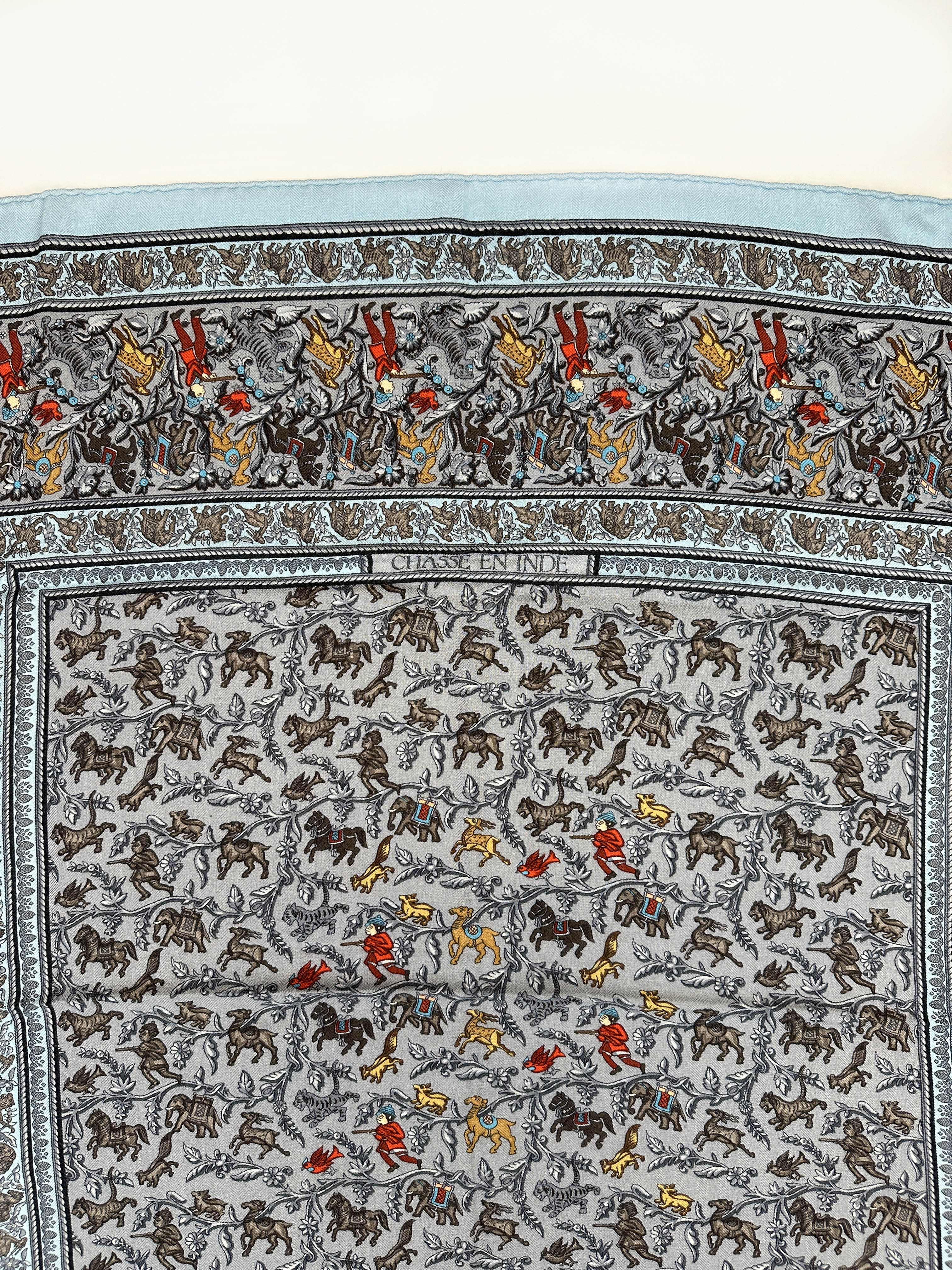 Hermès Chasse en Inde Cashmere Silk 90