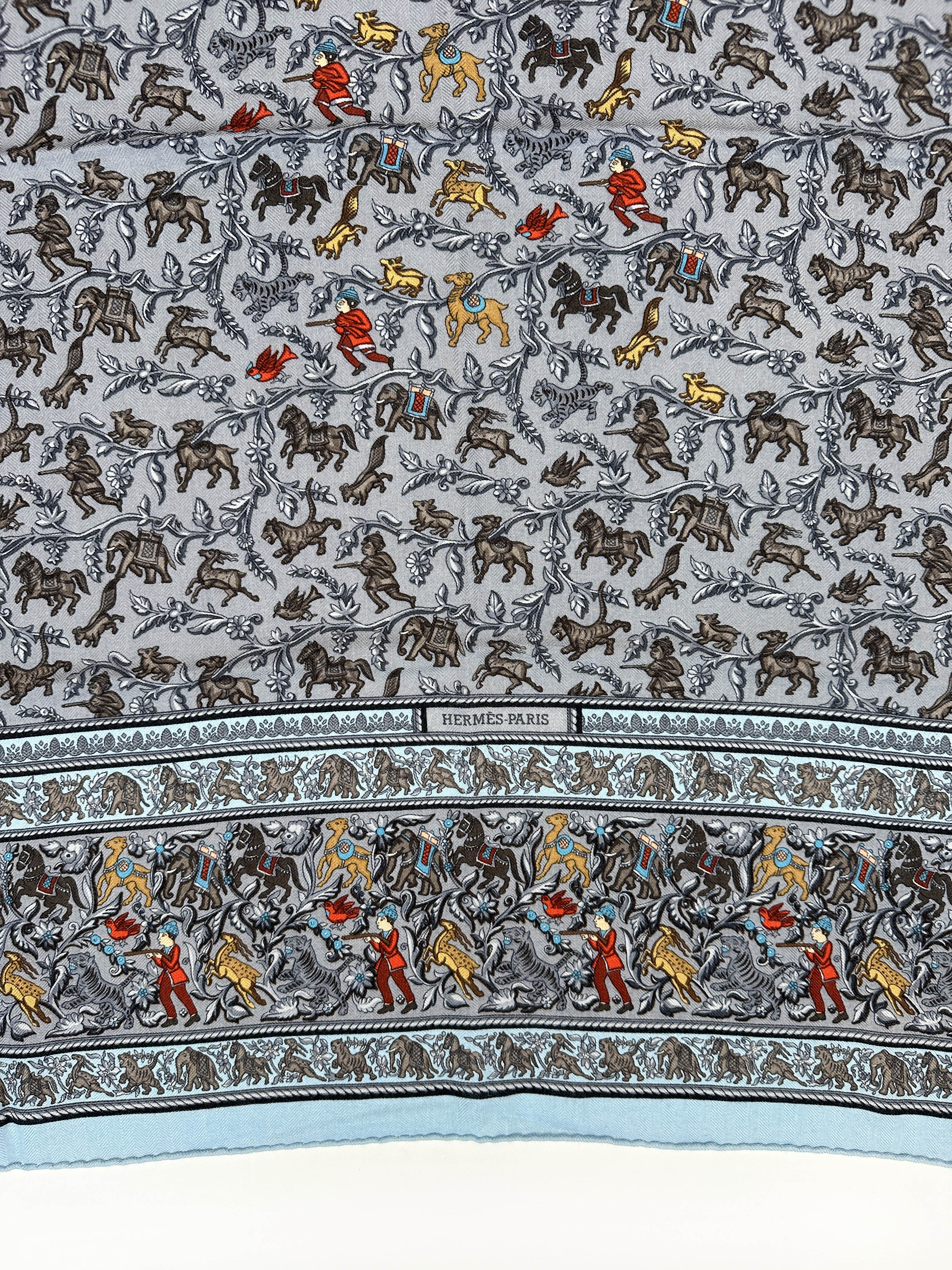 Hermès Chasse en Inde Cashmere Silk 90