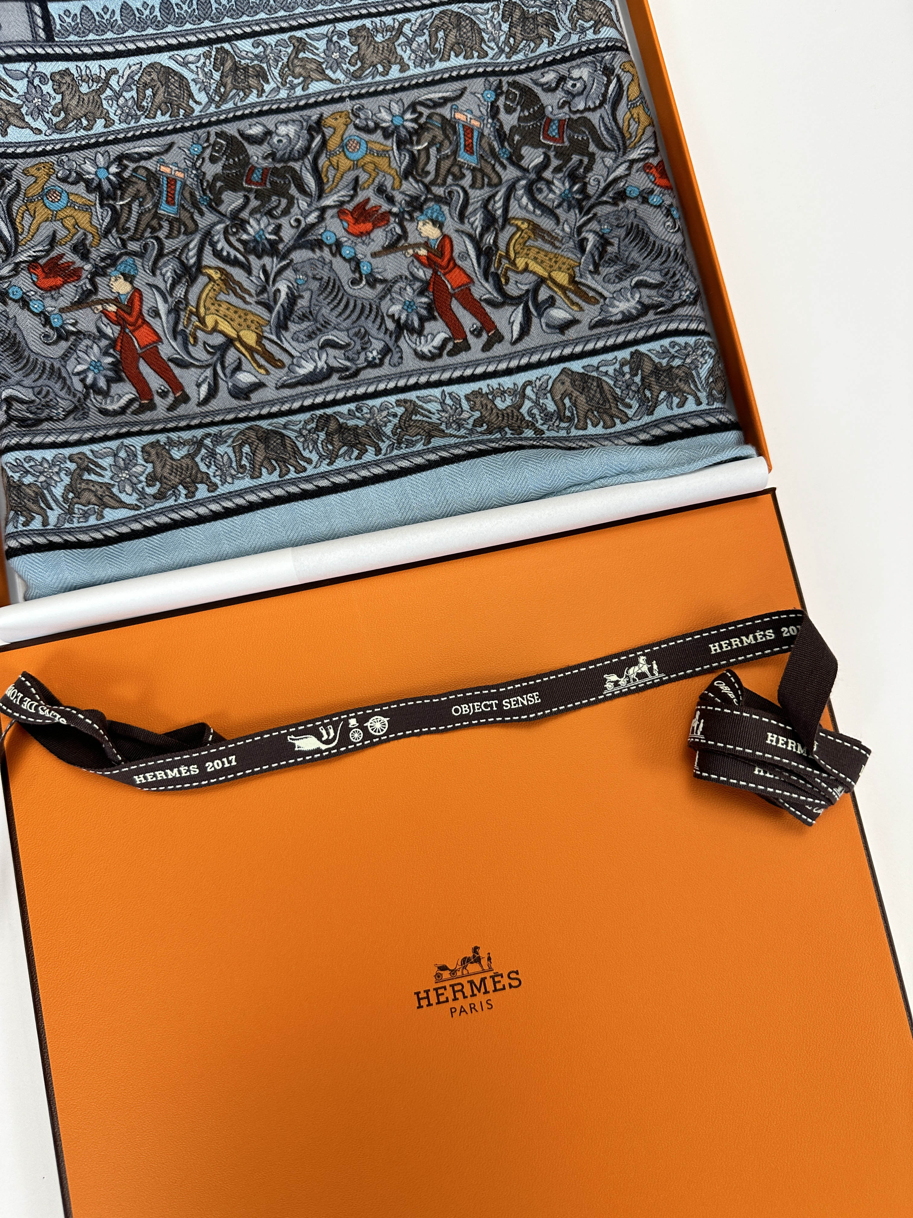 Hermès Chasse en Inde Cashmere Silk 90