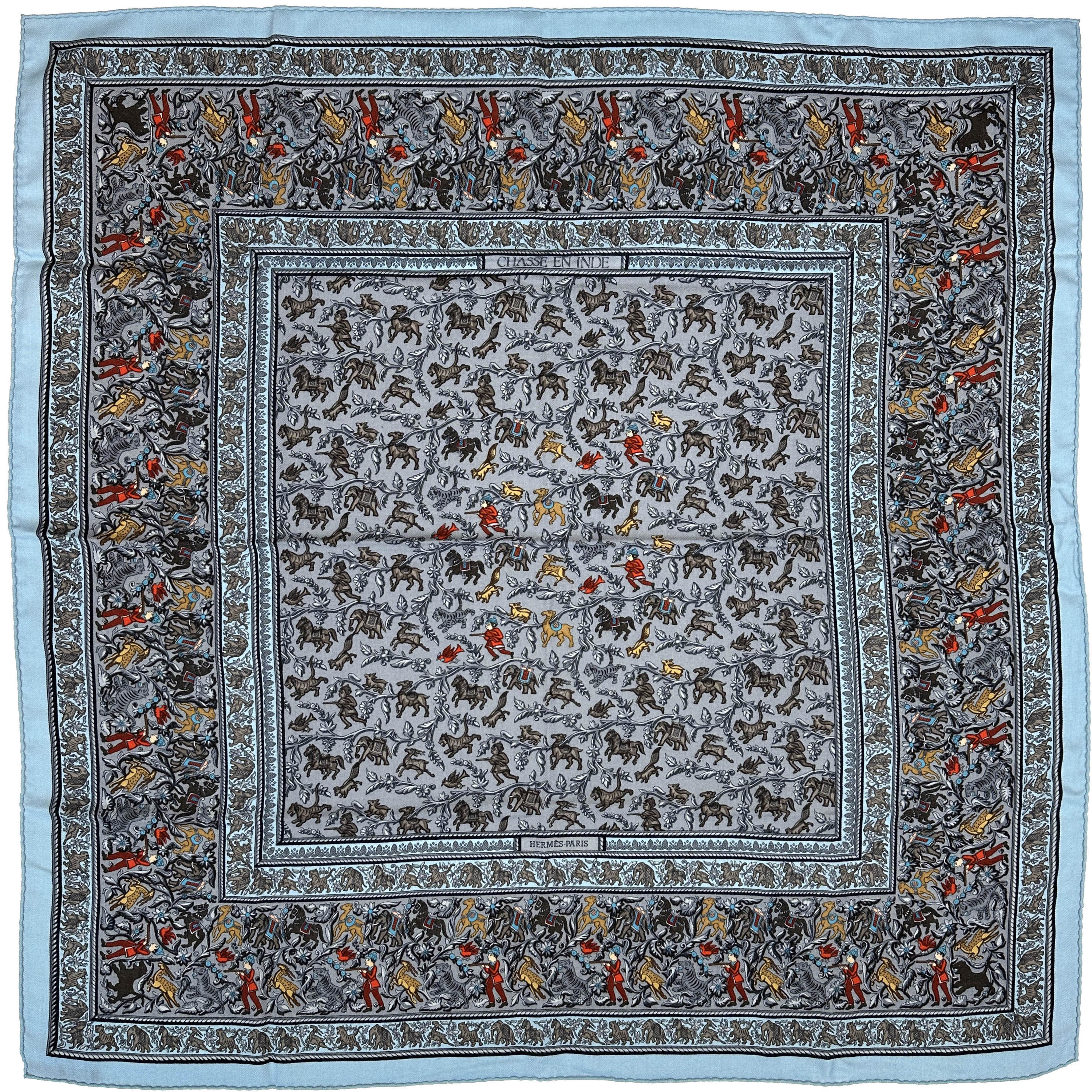 Hermès Chasse en Inde Cashmere Silk 90
