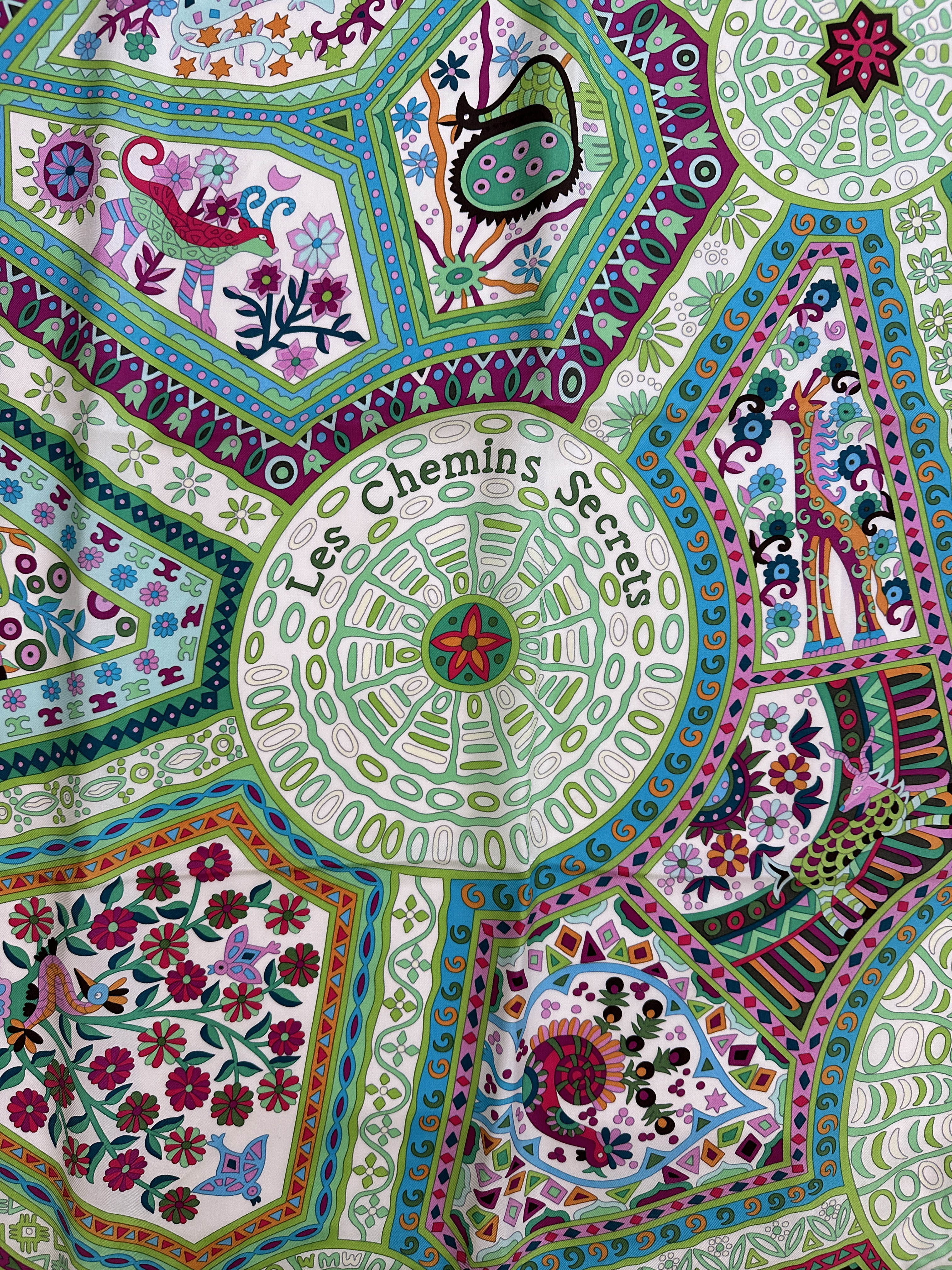 Hermès Les Chemins Secrets Silk 140