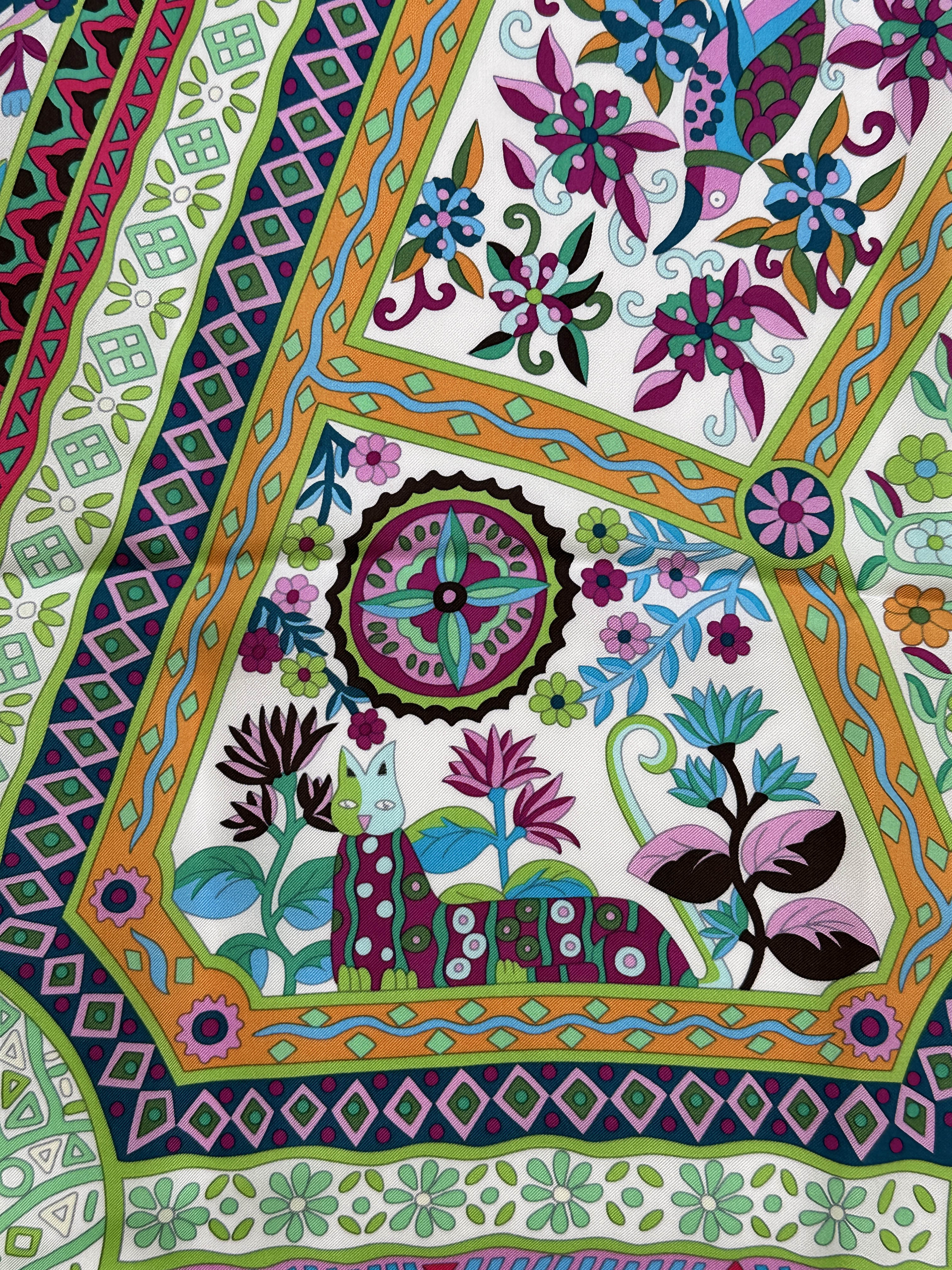 Hermès Les Chemins Secrets Silk 140