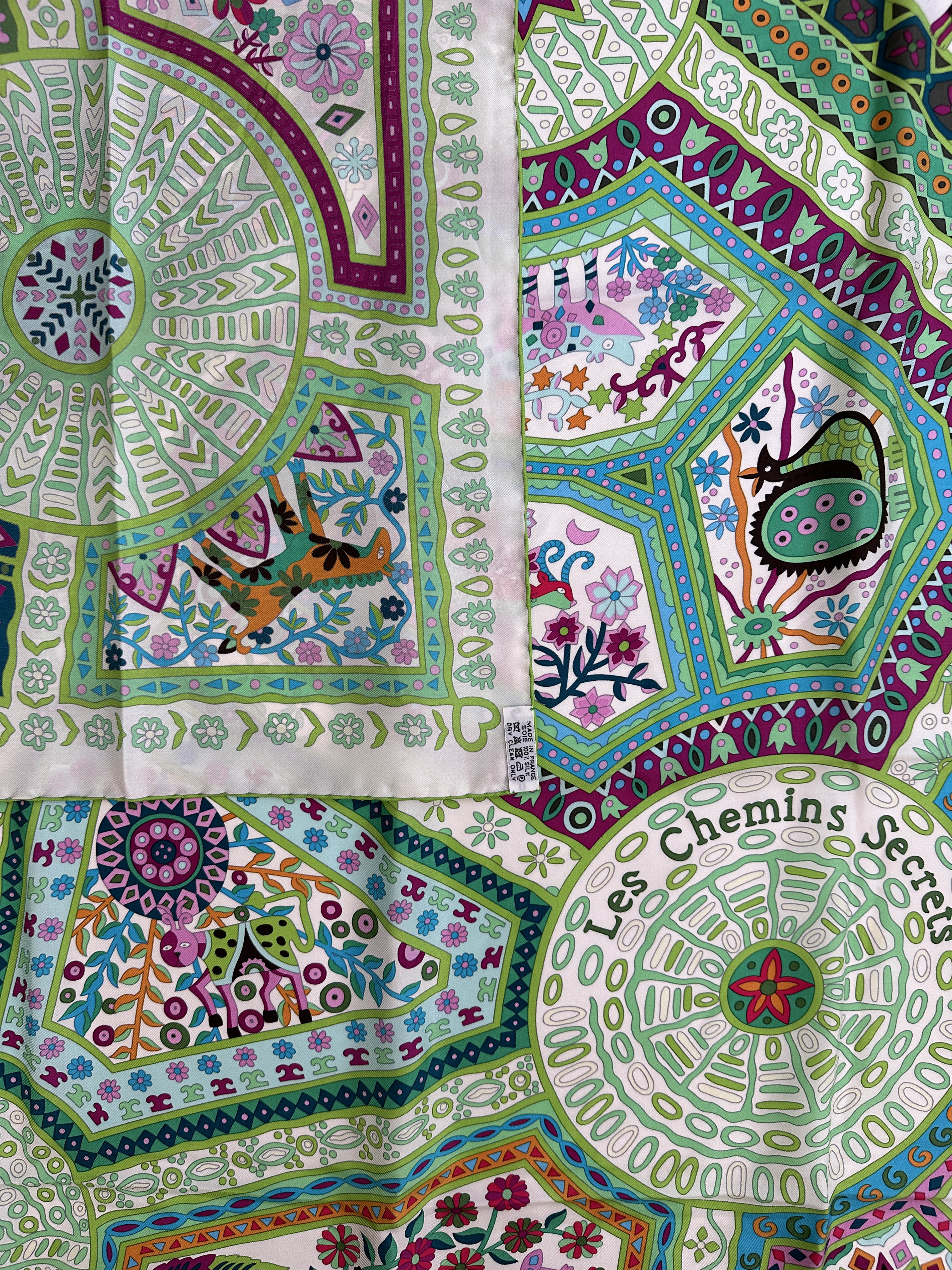 Hermès Les Chemins Secrets Silk 140