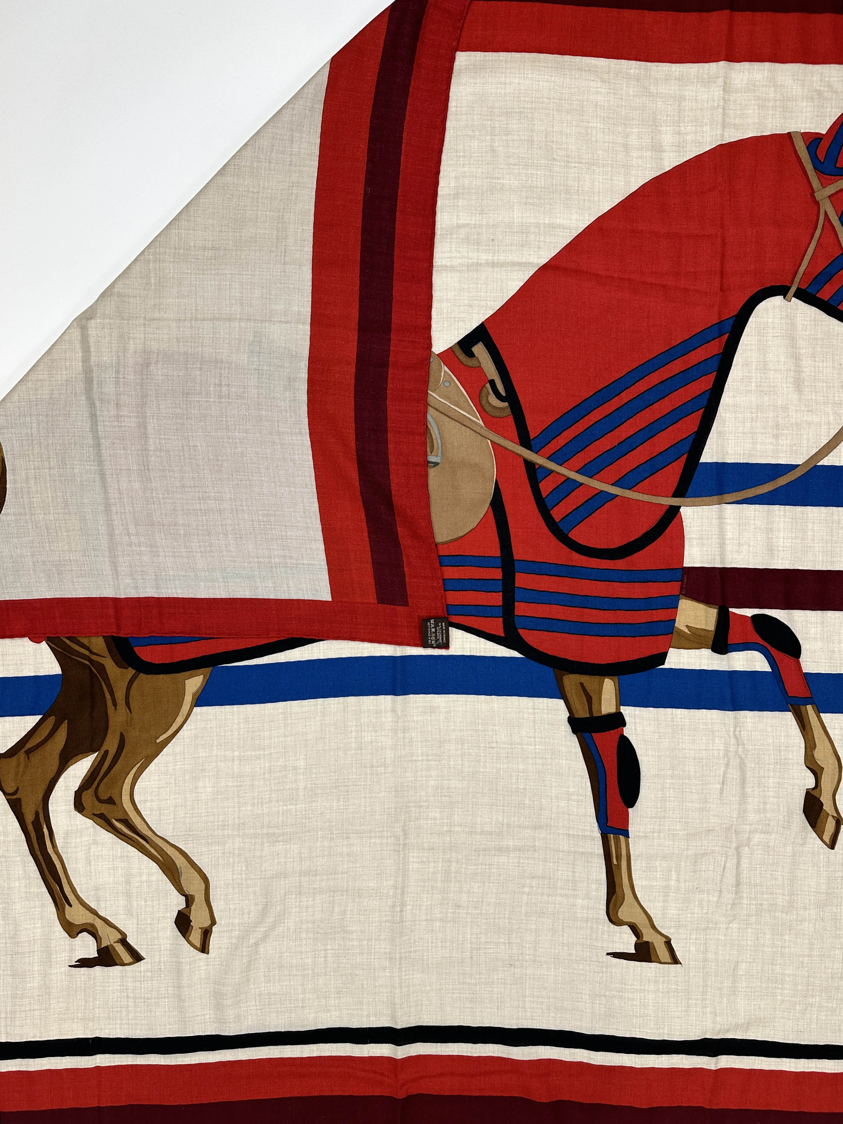 Hermès Cheval a la Couverture Cashmere Silk 140