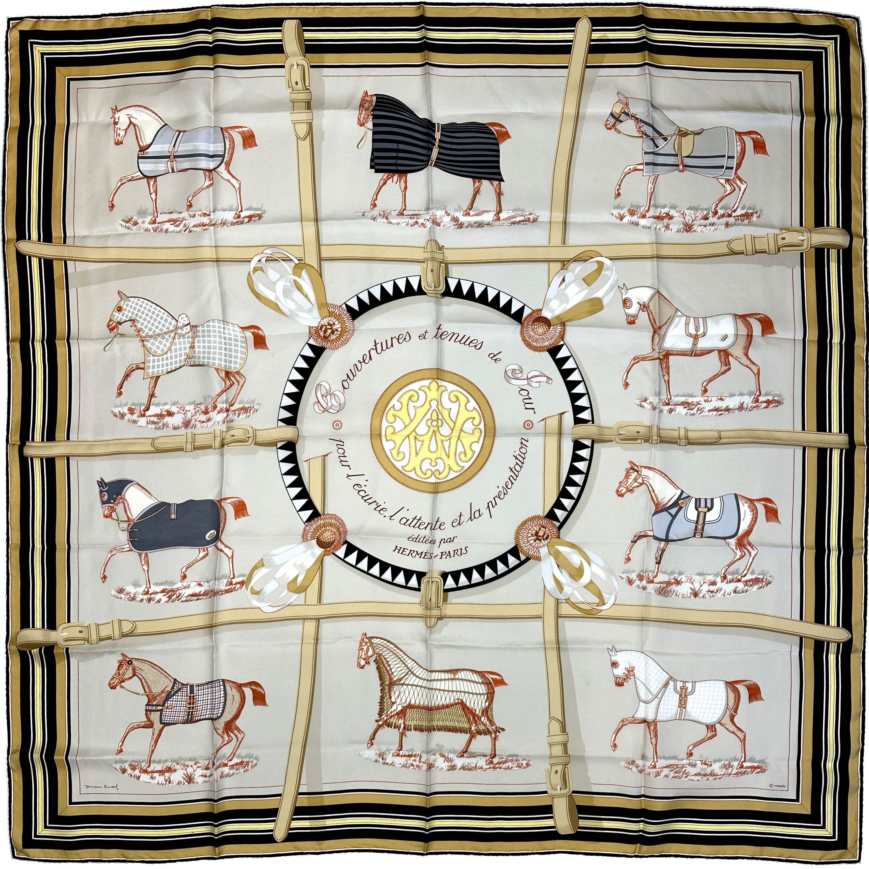 Hermès Couvertures et Tenues de Jour Silk 140