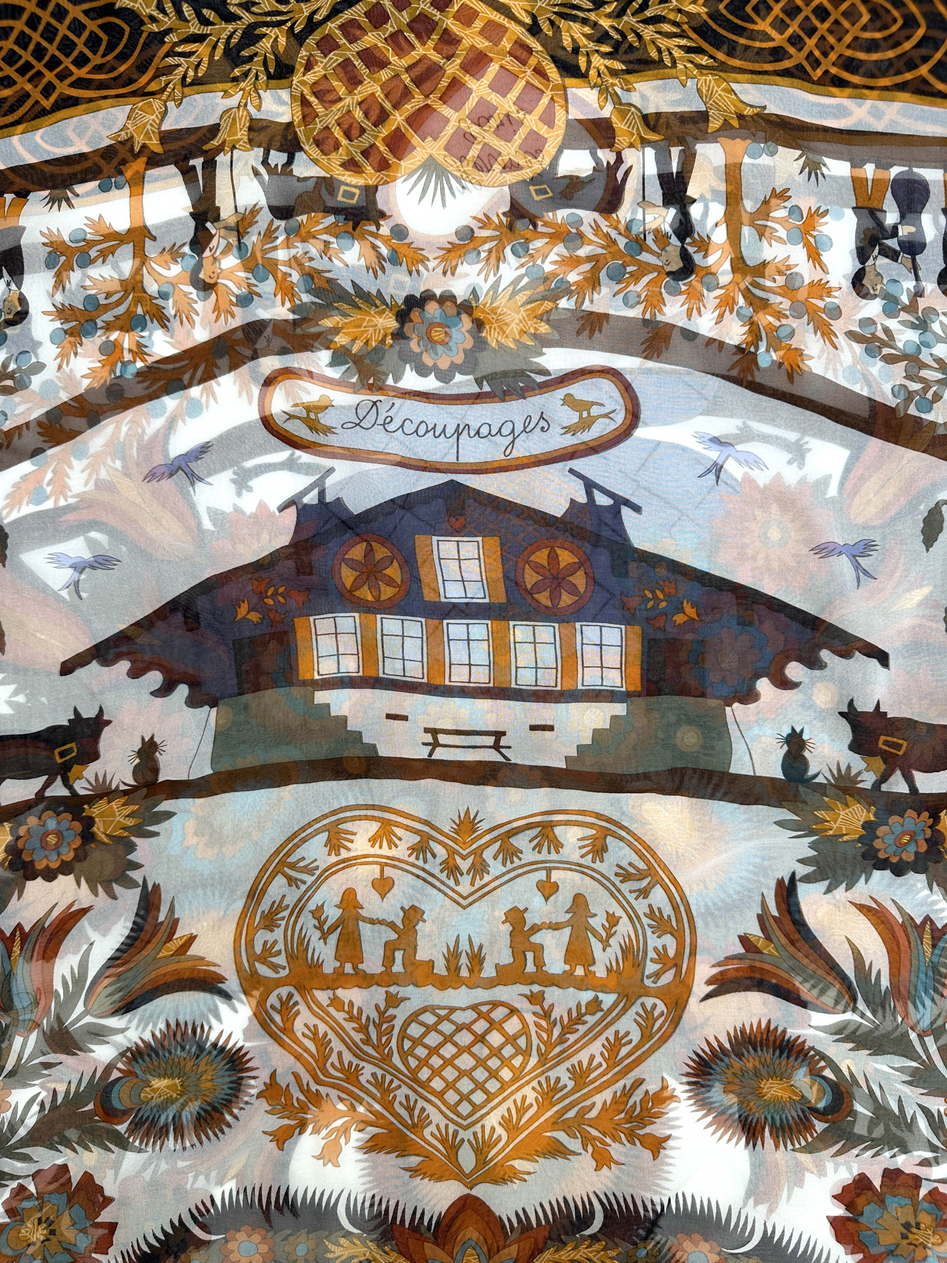 Hermès Decoupages Mousseline 140