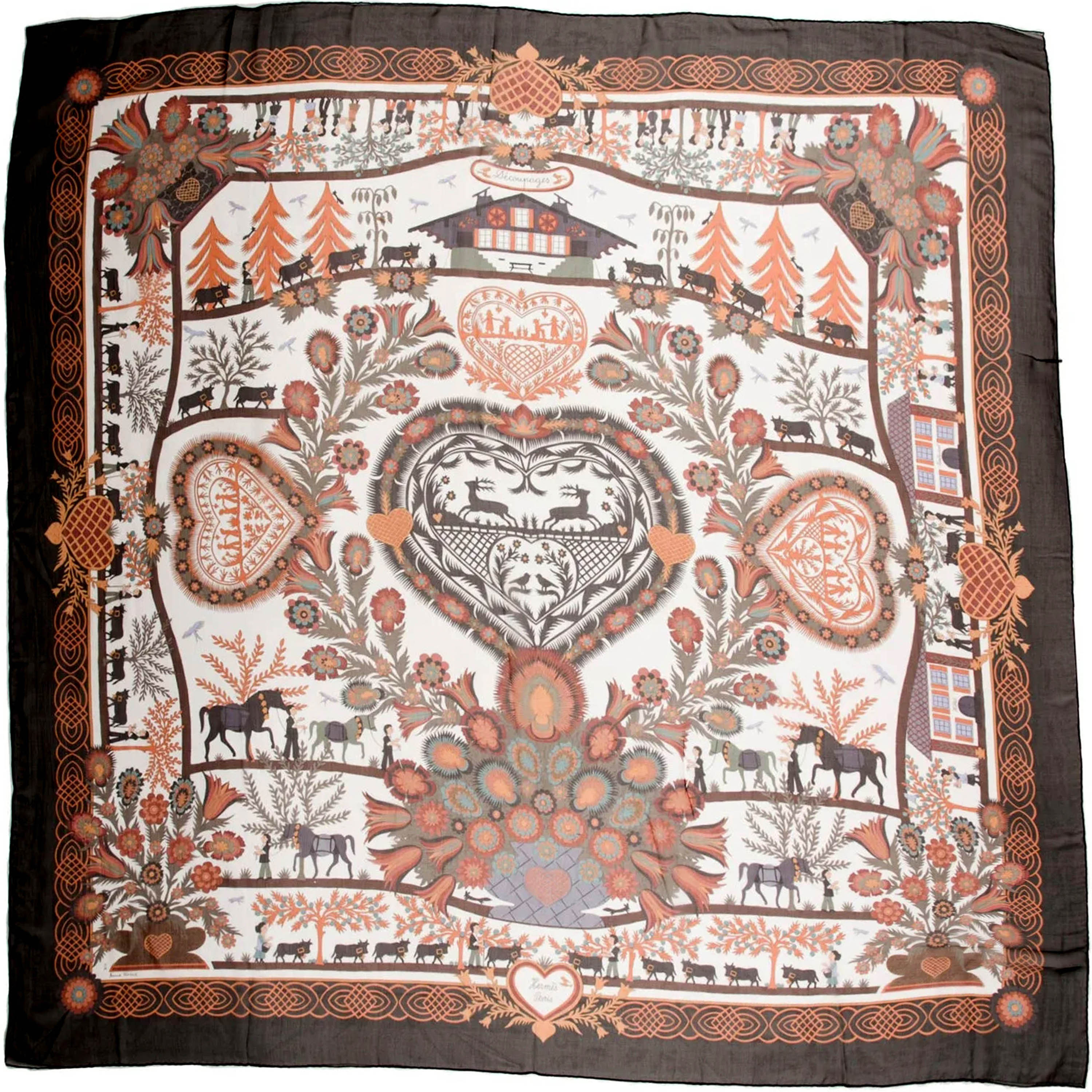 Hermès Decoupages Mousseline 140