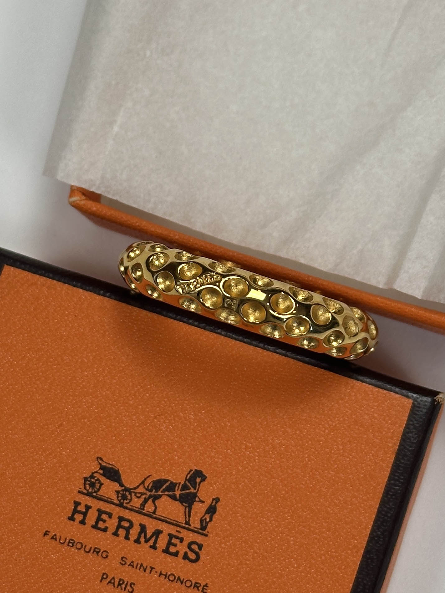 Hermès Dot Scarf Ring