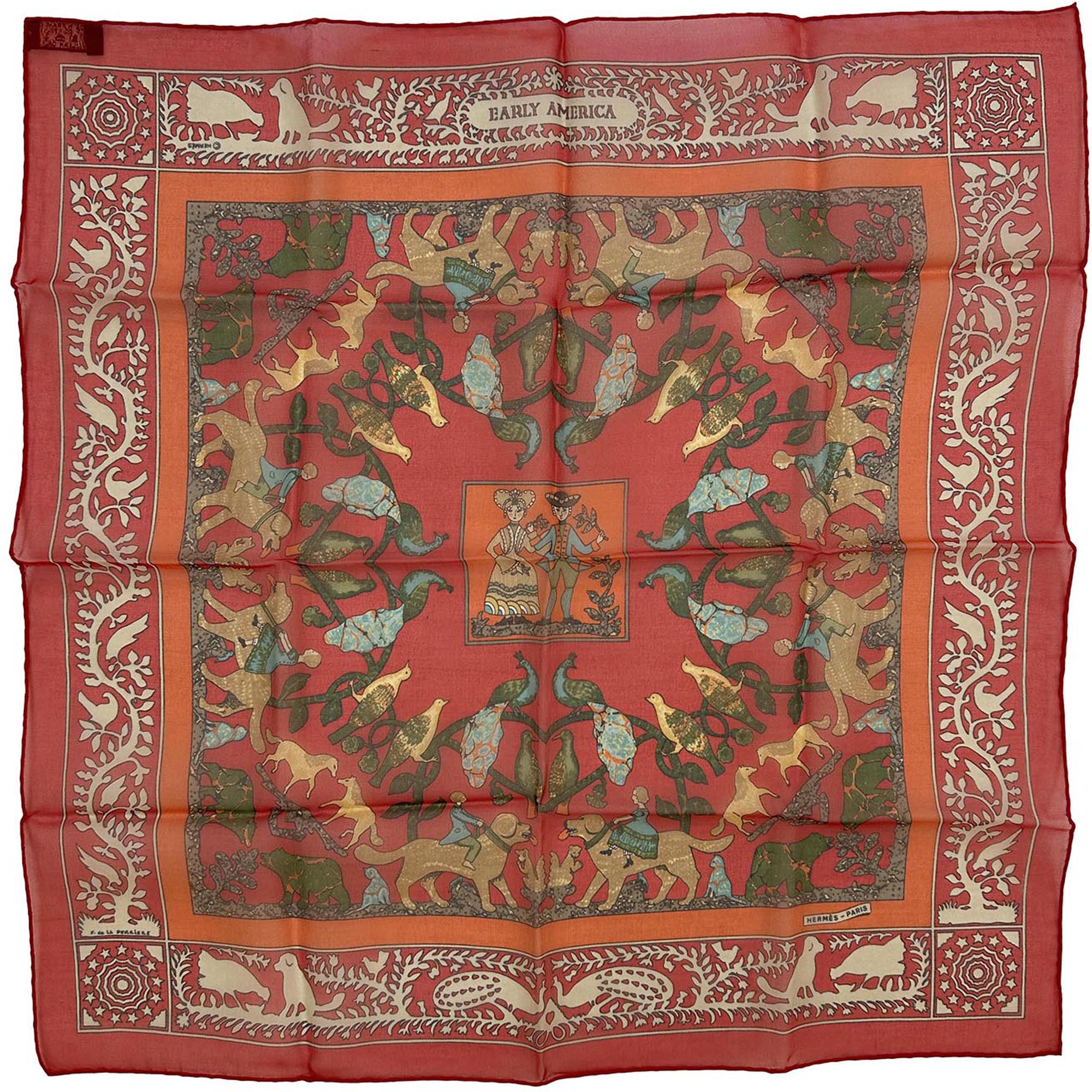 Hermès Early America II Mousseline 45