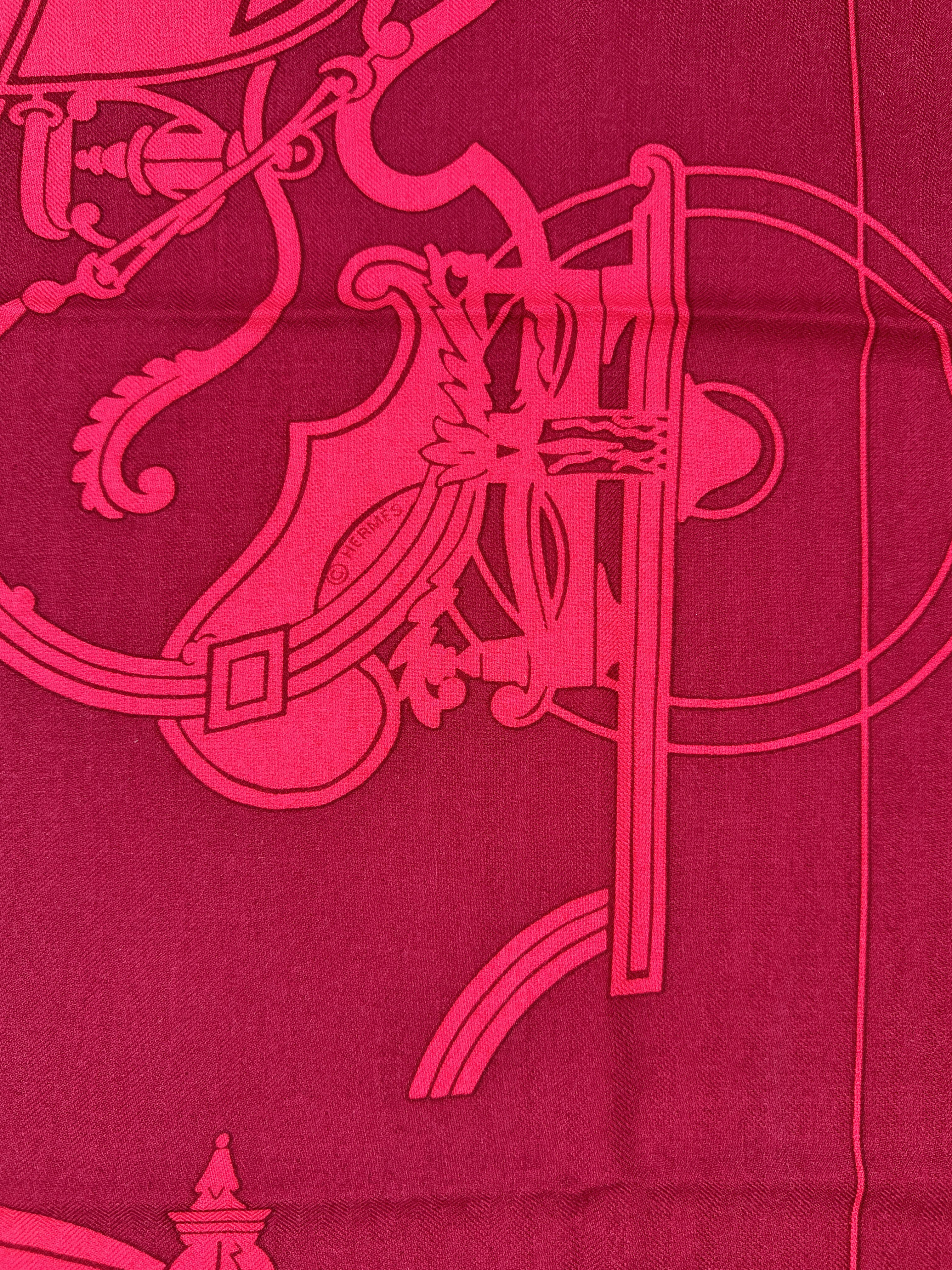 Hermès Ex-Libris Cashmere Silk 140