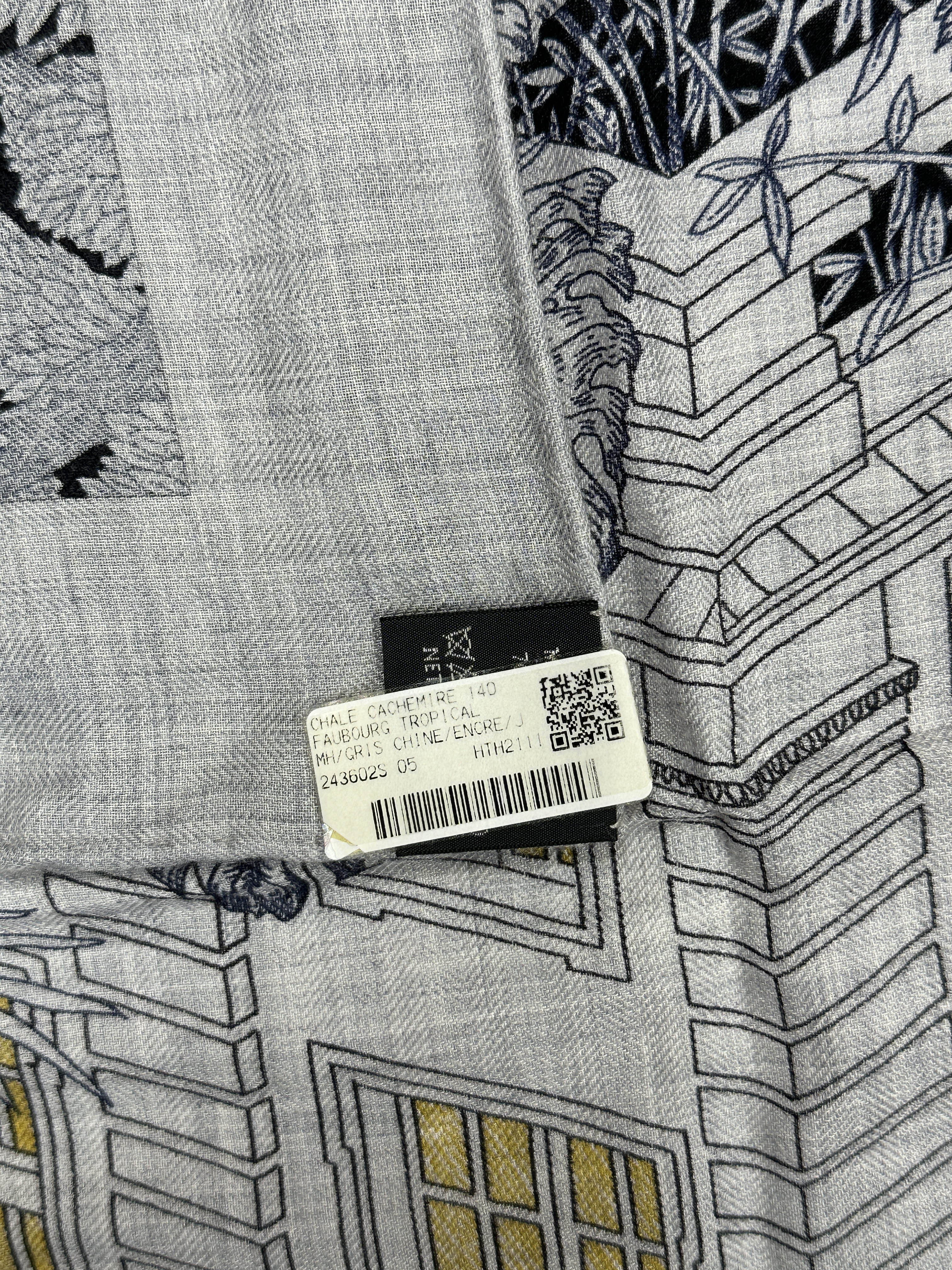 Hermès Faubourg Tropical Cashmere Silk 140