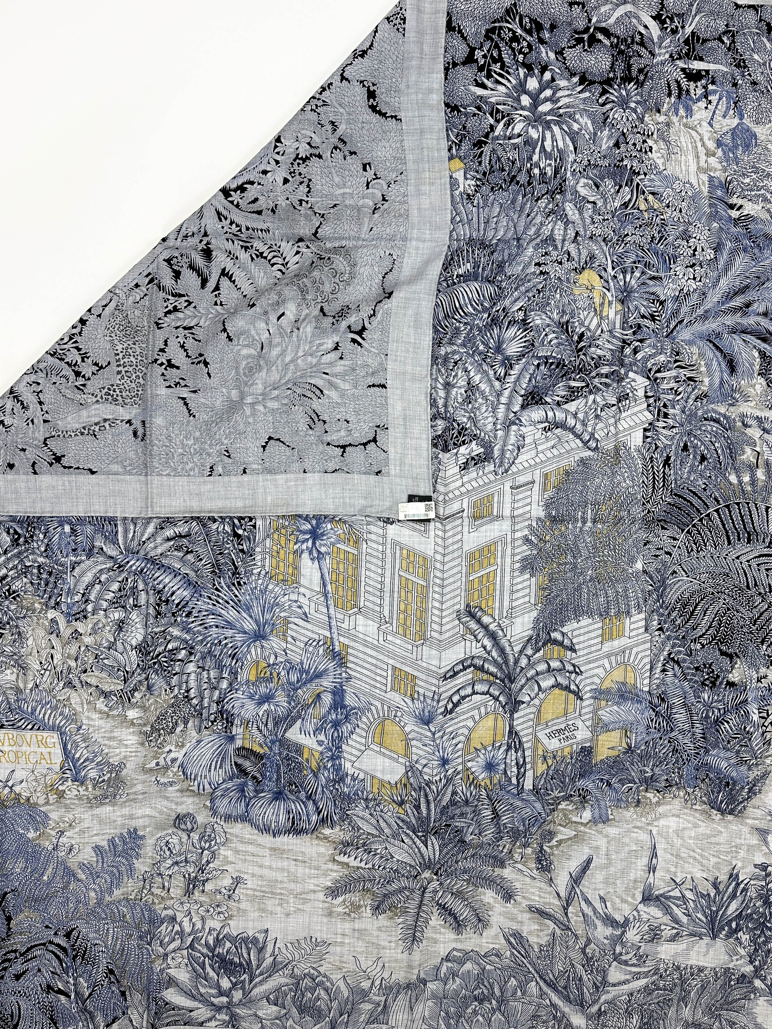 Hermès Faubourg Tropical Cashmere Silk 140