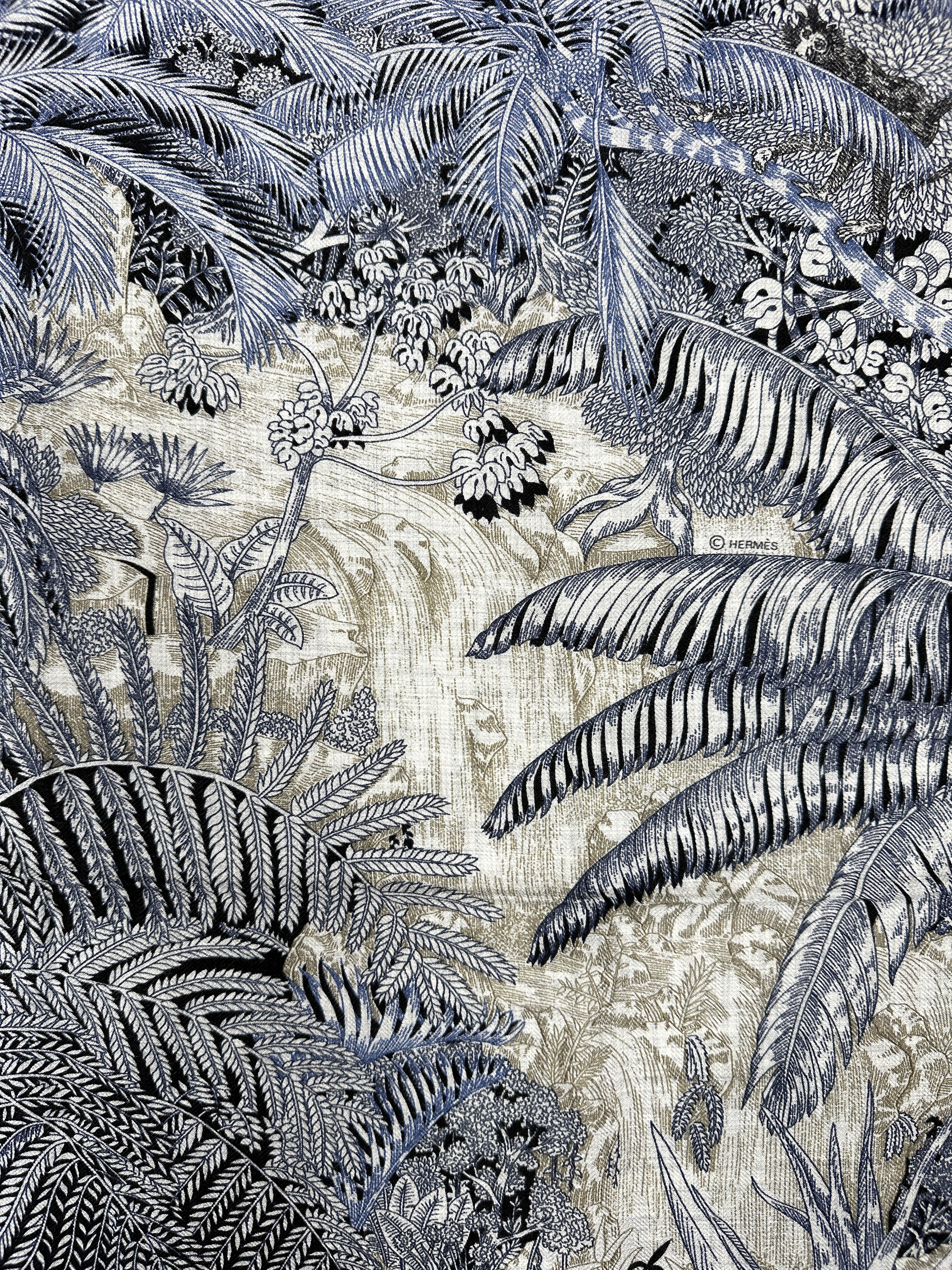 Hermès Faubourg Tropical Cashmere Silk 140