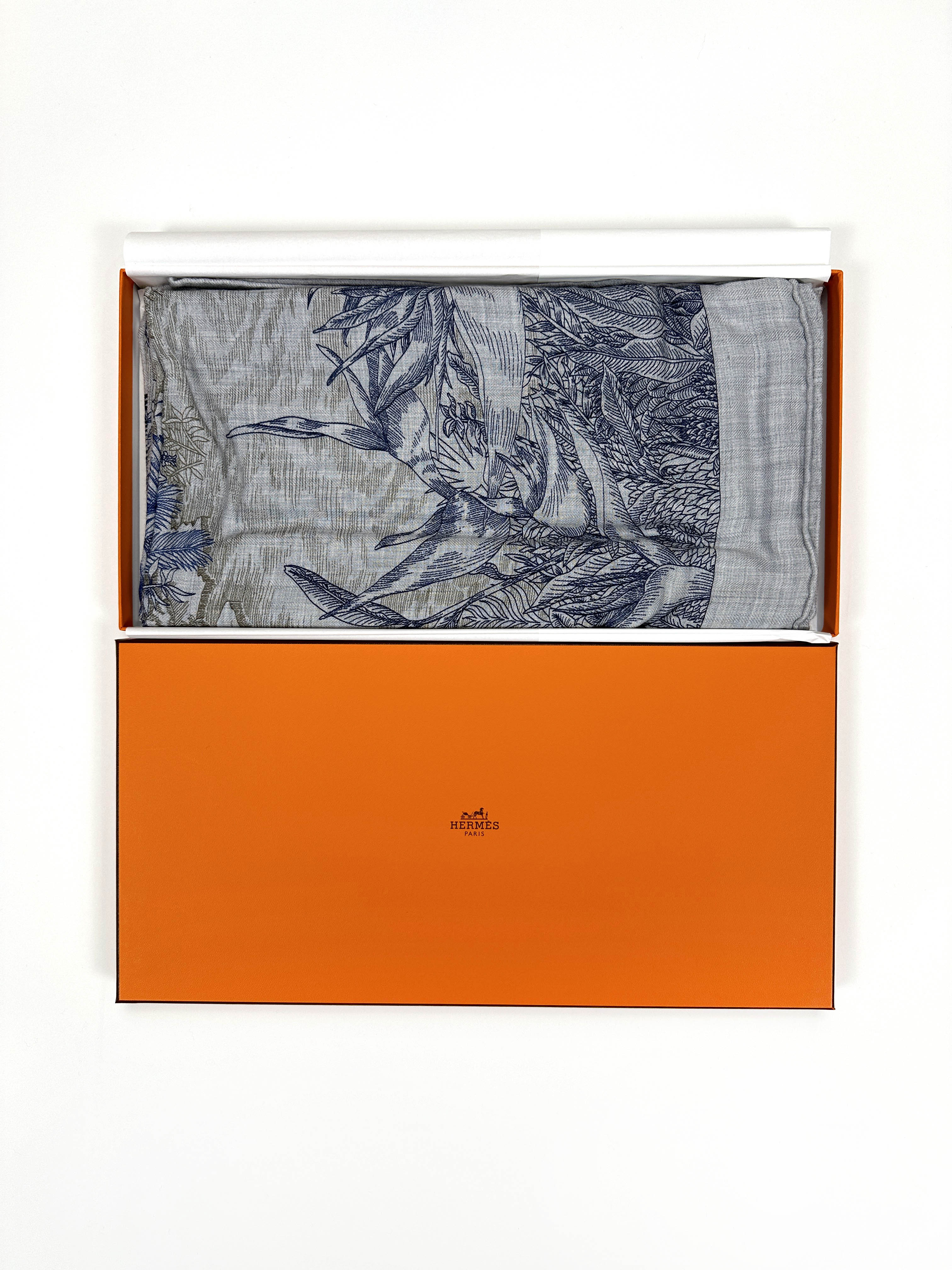 Hermès Faubourg Tropical Cashmere Silk 140