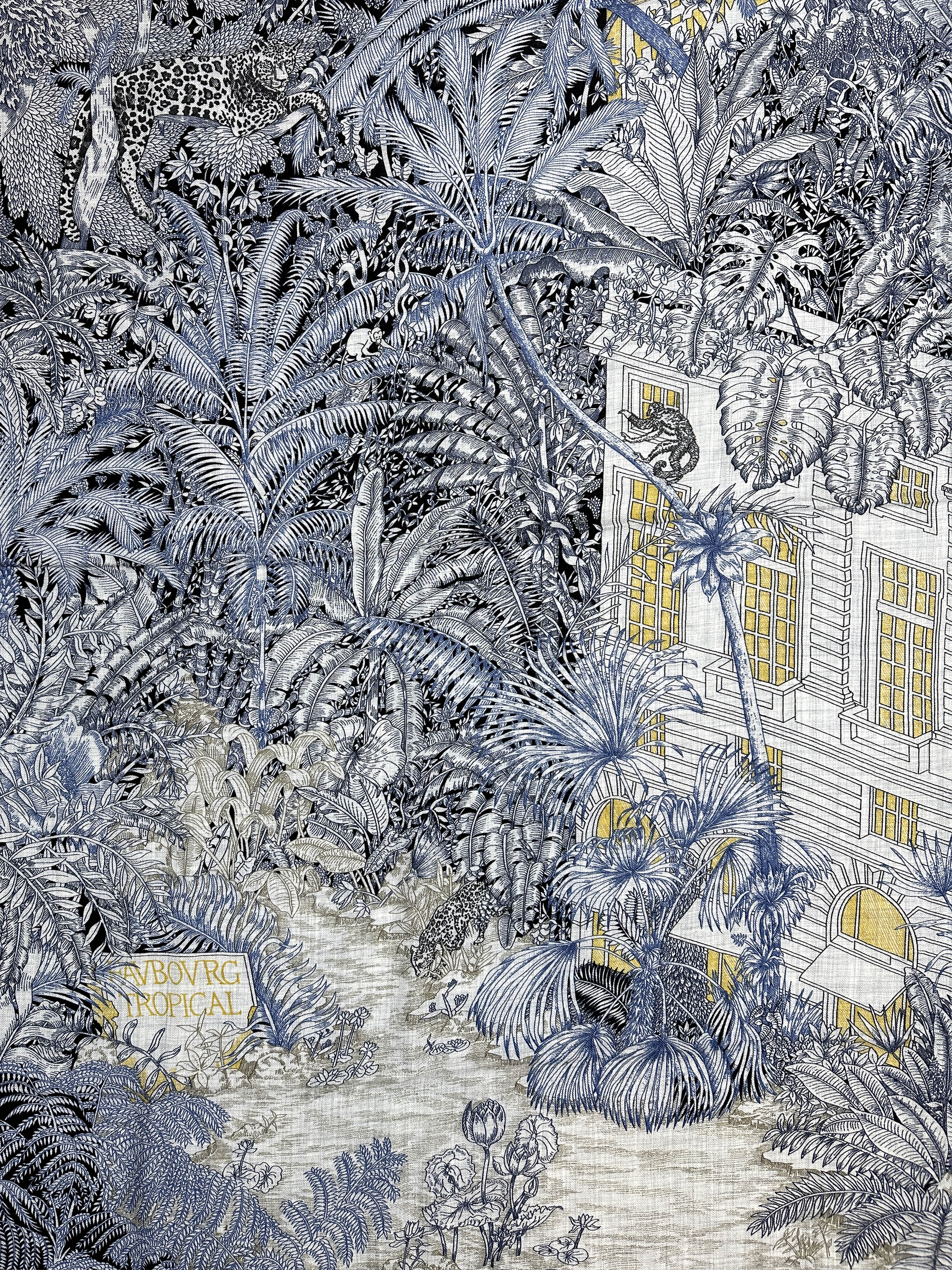 Hermès Faubourg Tropical Cashmere Silk 140