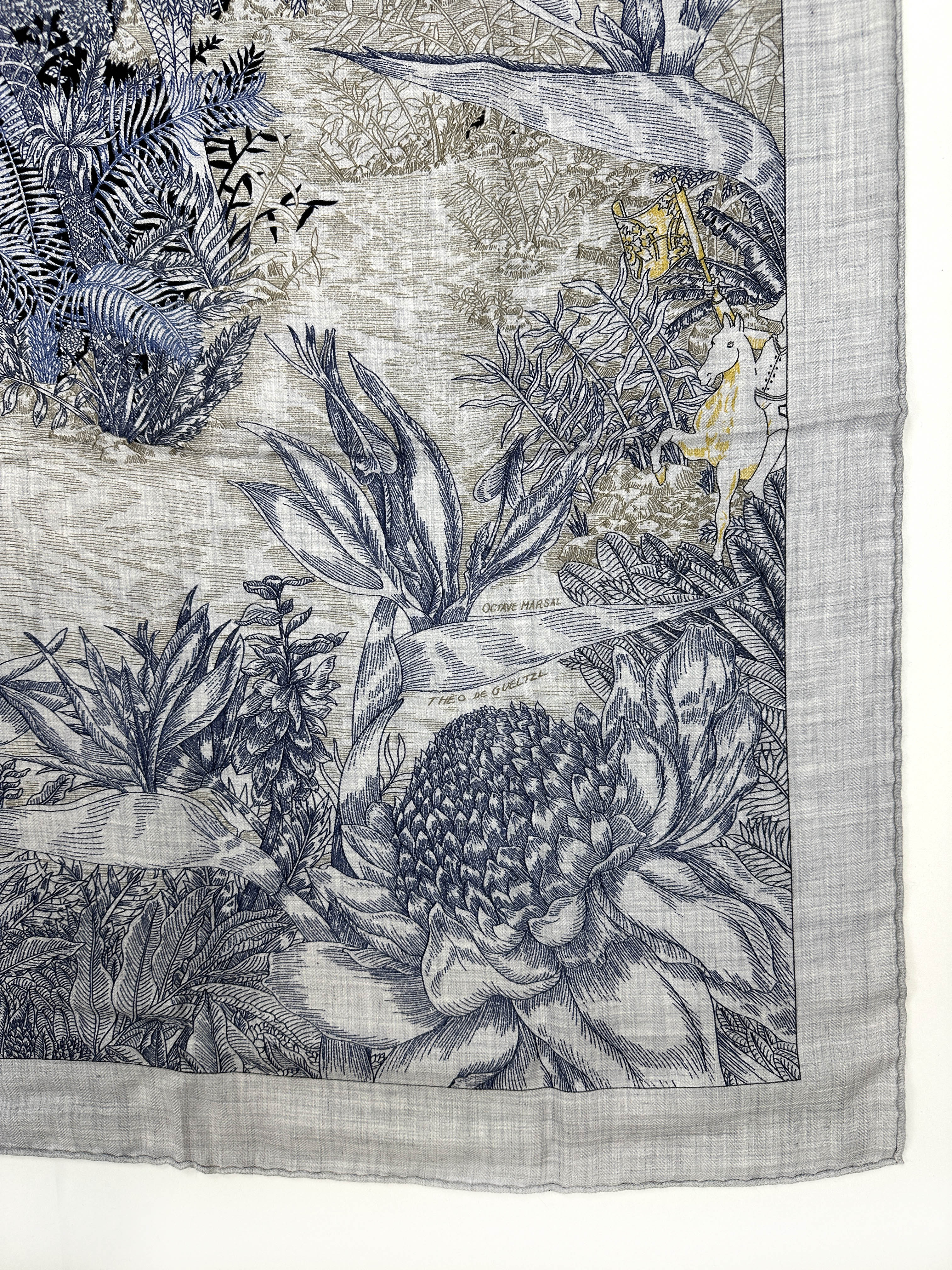 Hermès Faubourg Tropical Cashmere Silk 140