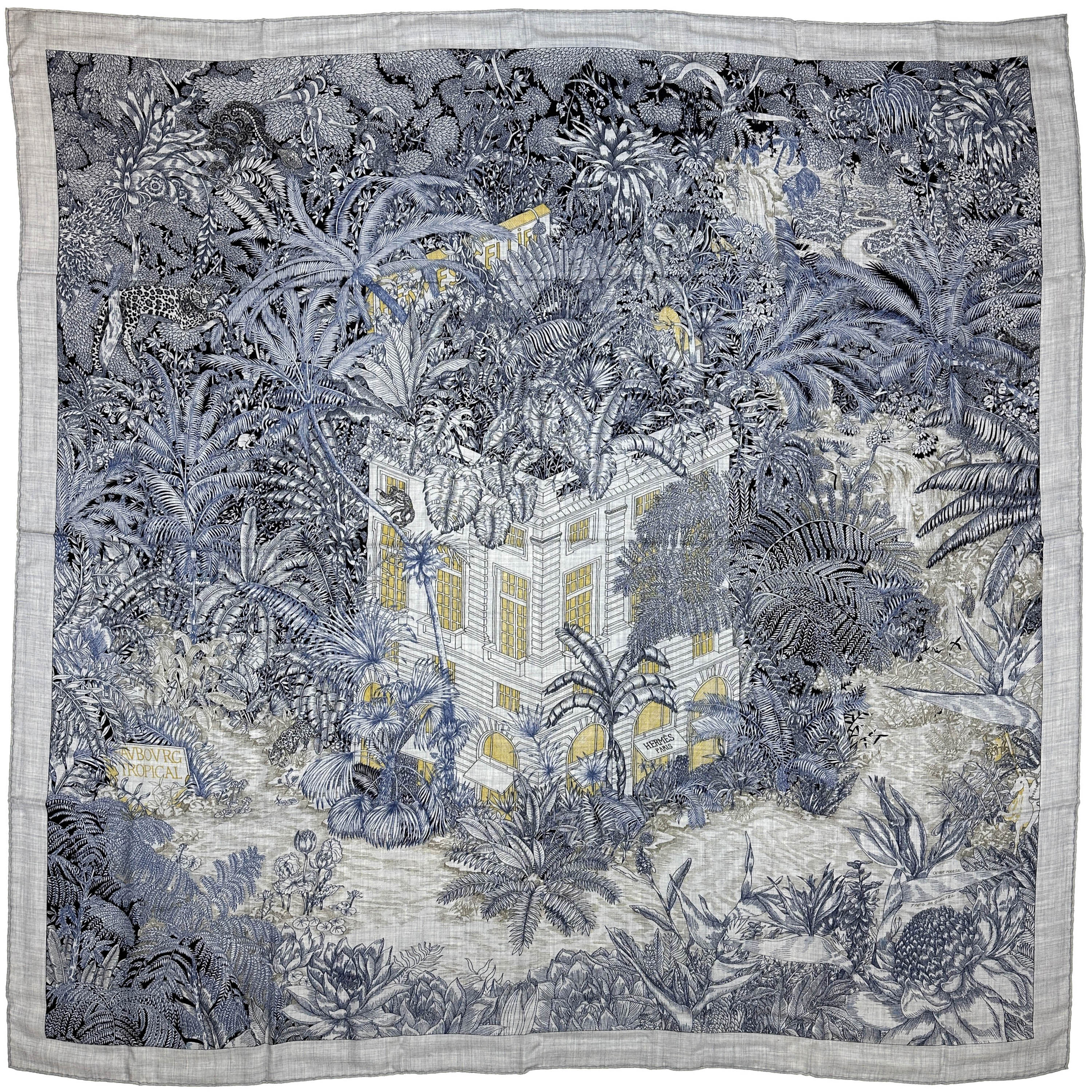 Hermès Faubourg Tropical Cashmere Silk 140