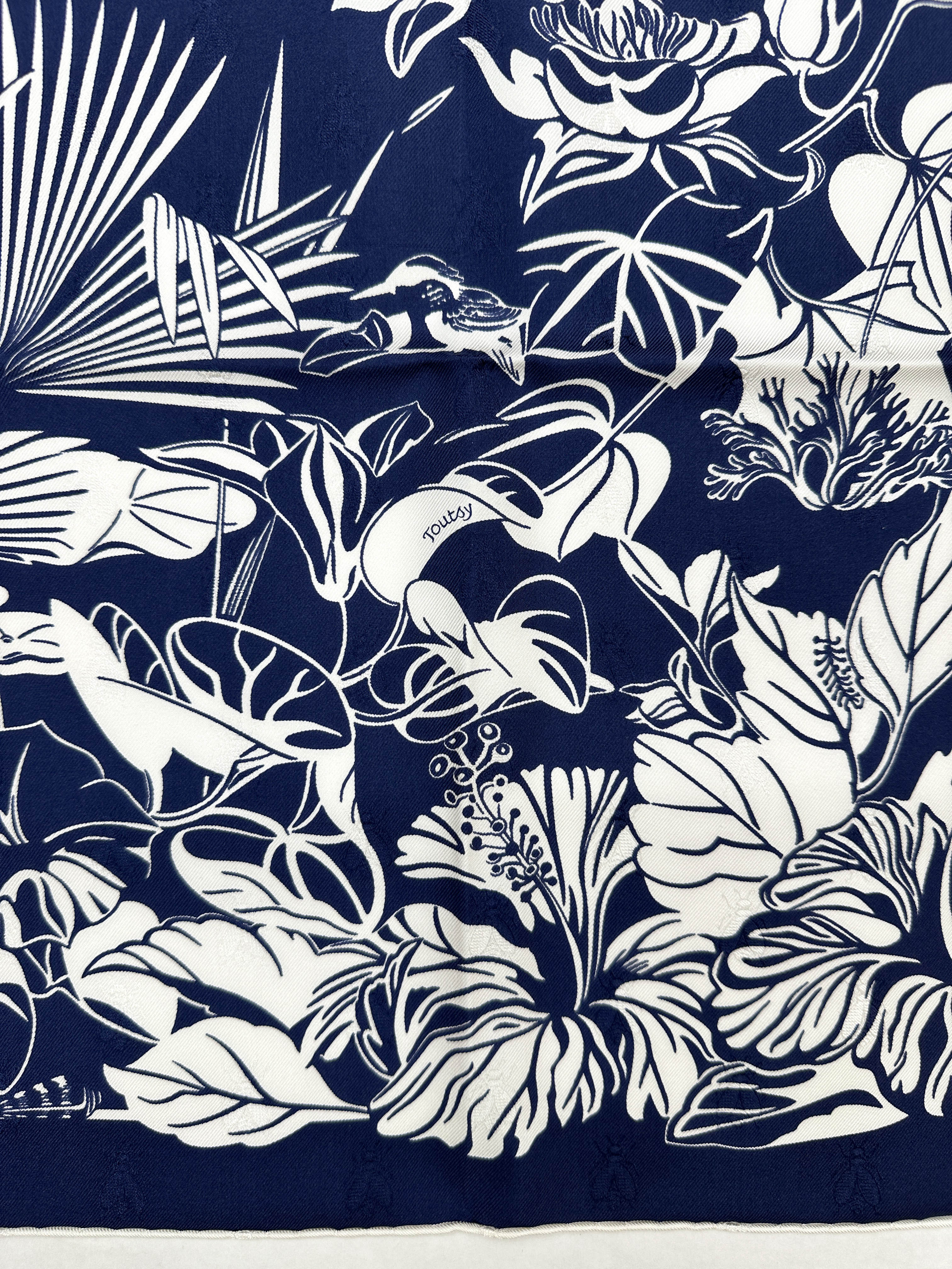 Hermès Flamingo Party Tatouage Jacquard 90