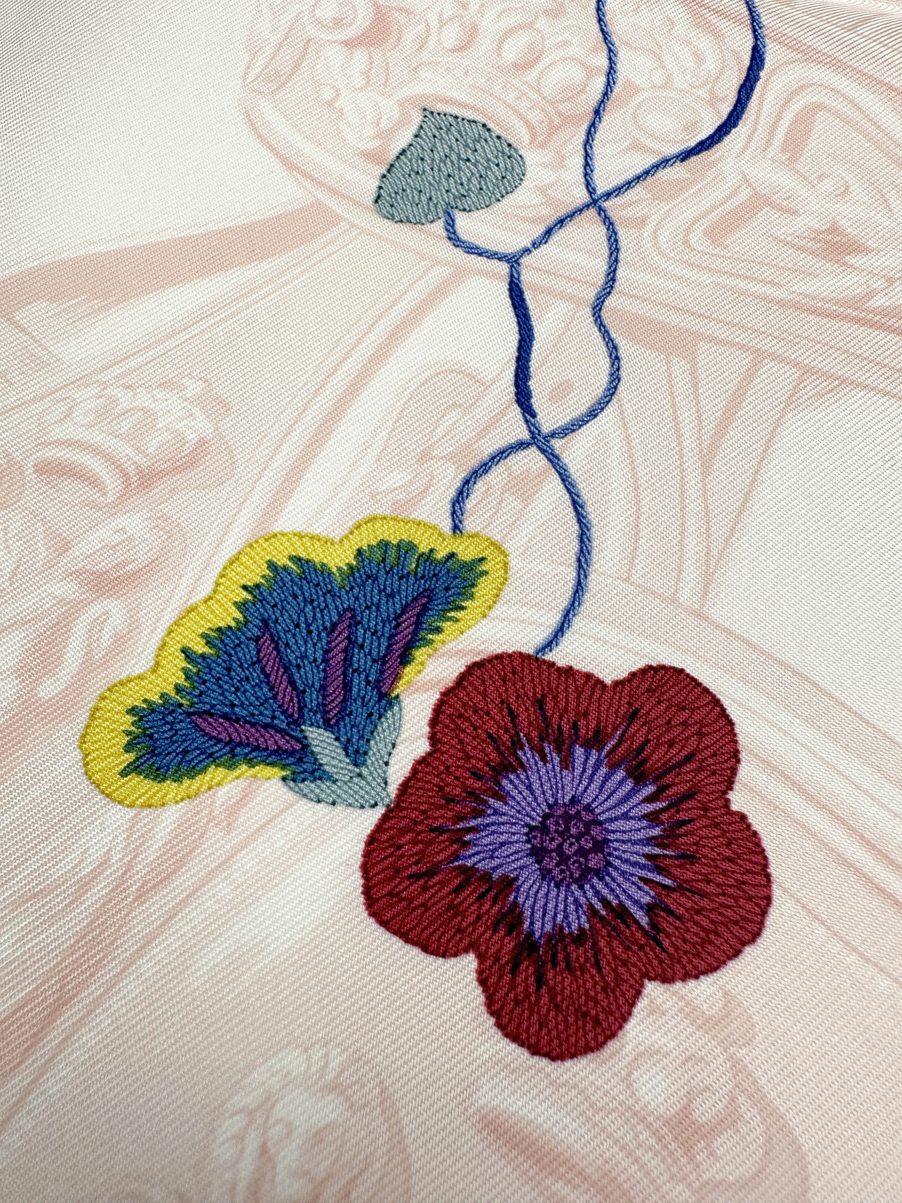 Hermès Brides Fleuries 90