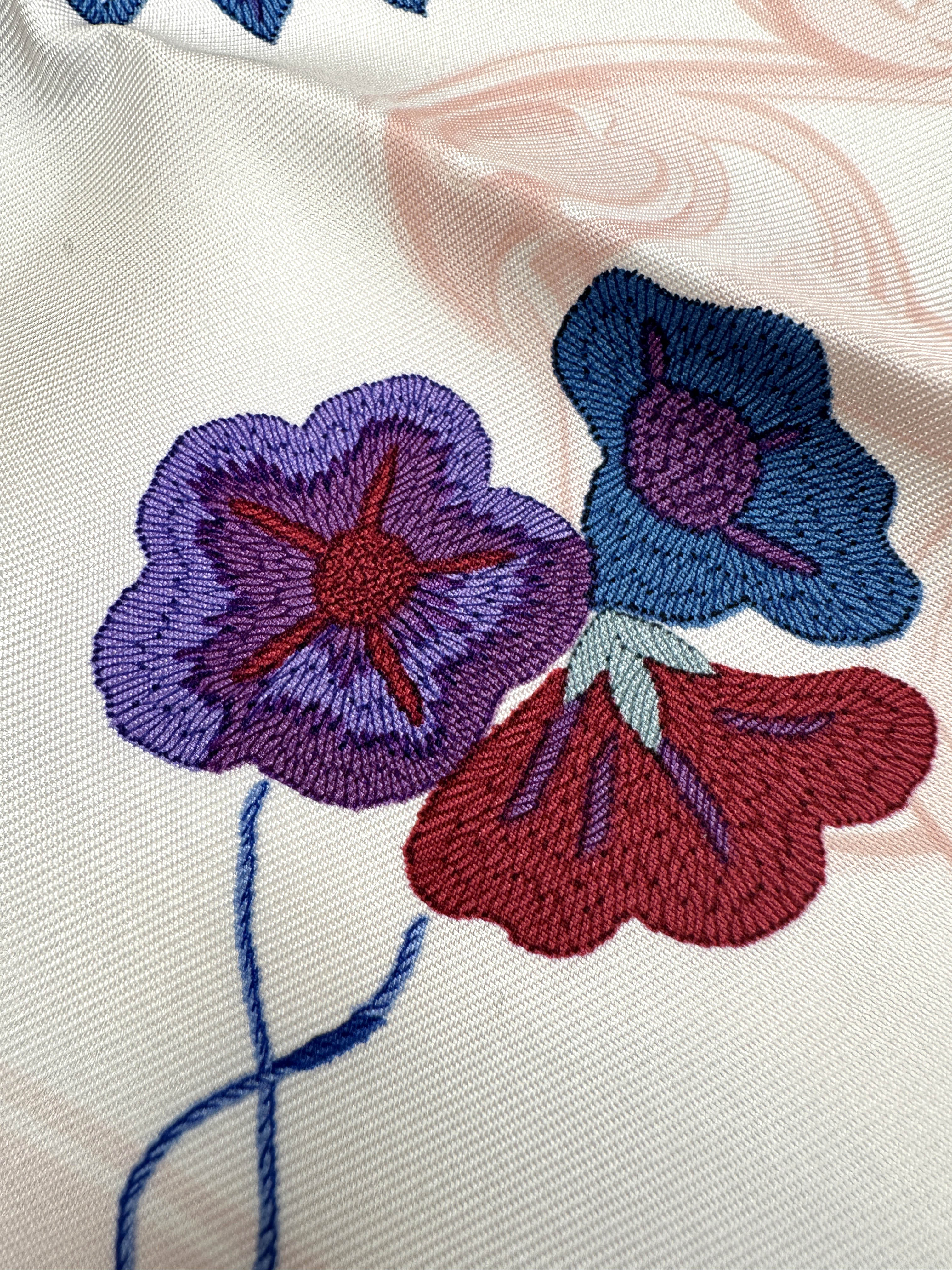 Hermès Brides Fleuries 90